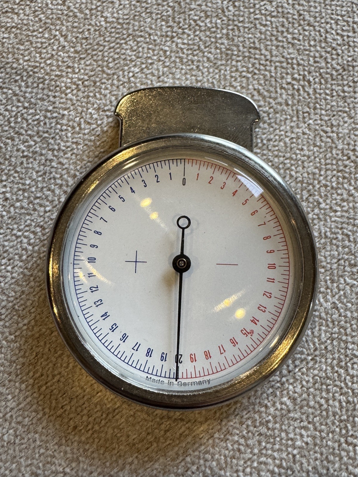Optical eyeglass lens curve Lens Clock/Lens Gauge, Made in Germany