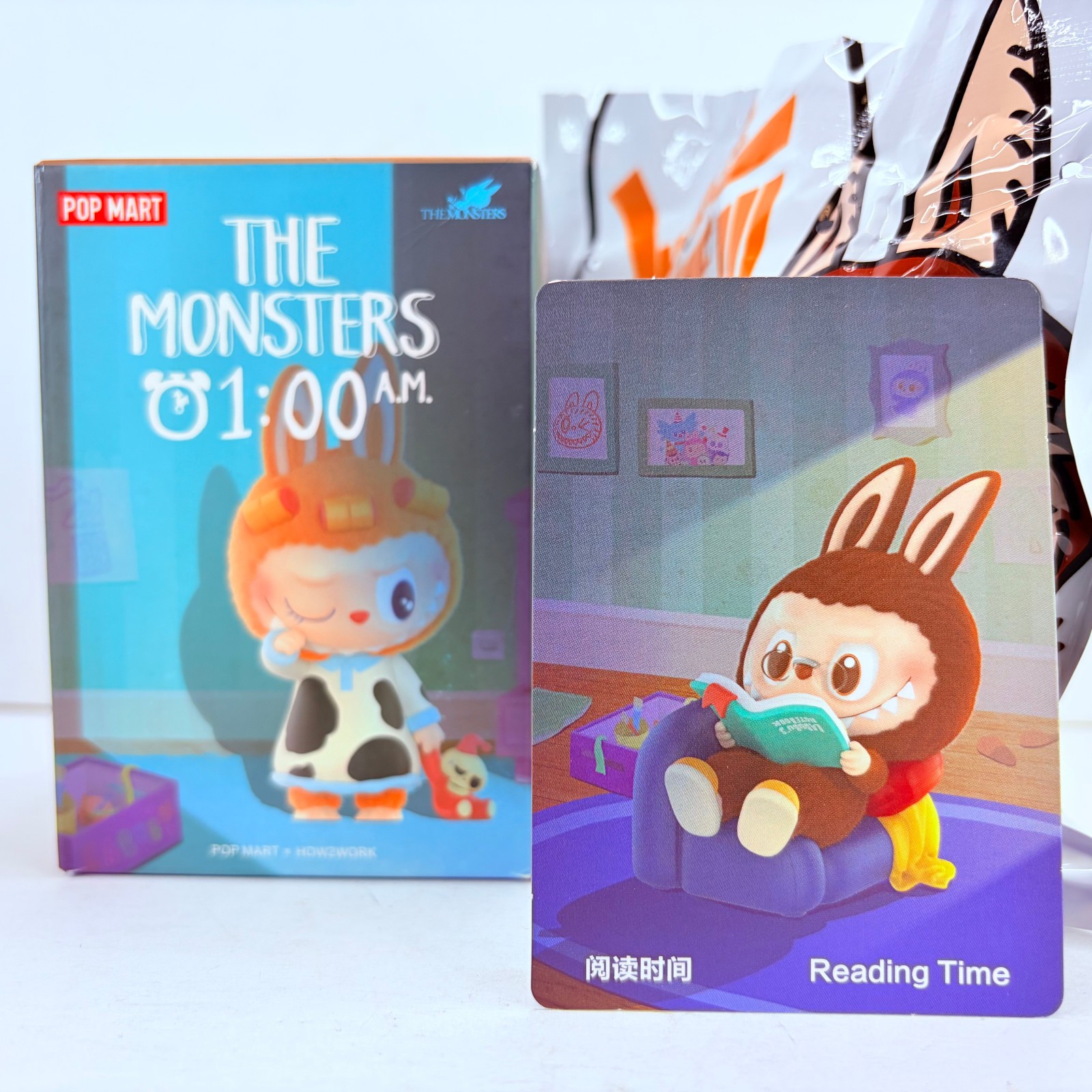 POP MART Labubu The Monsters 1:00 A.M. Series Figure Doll - Reading Time