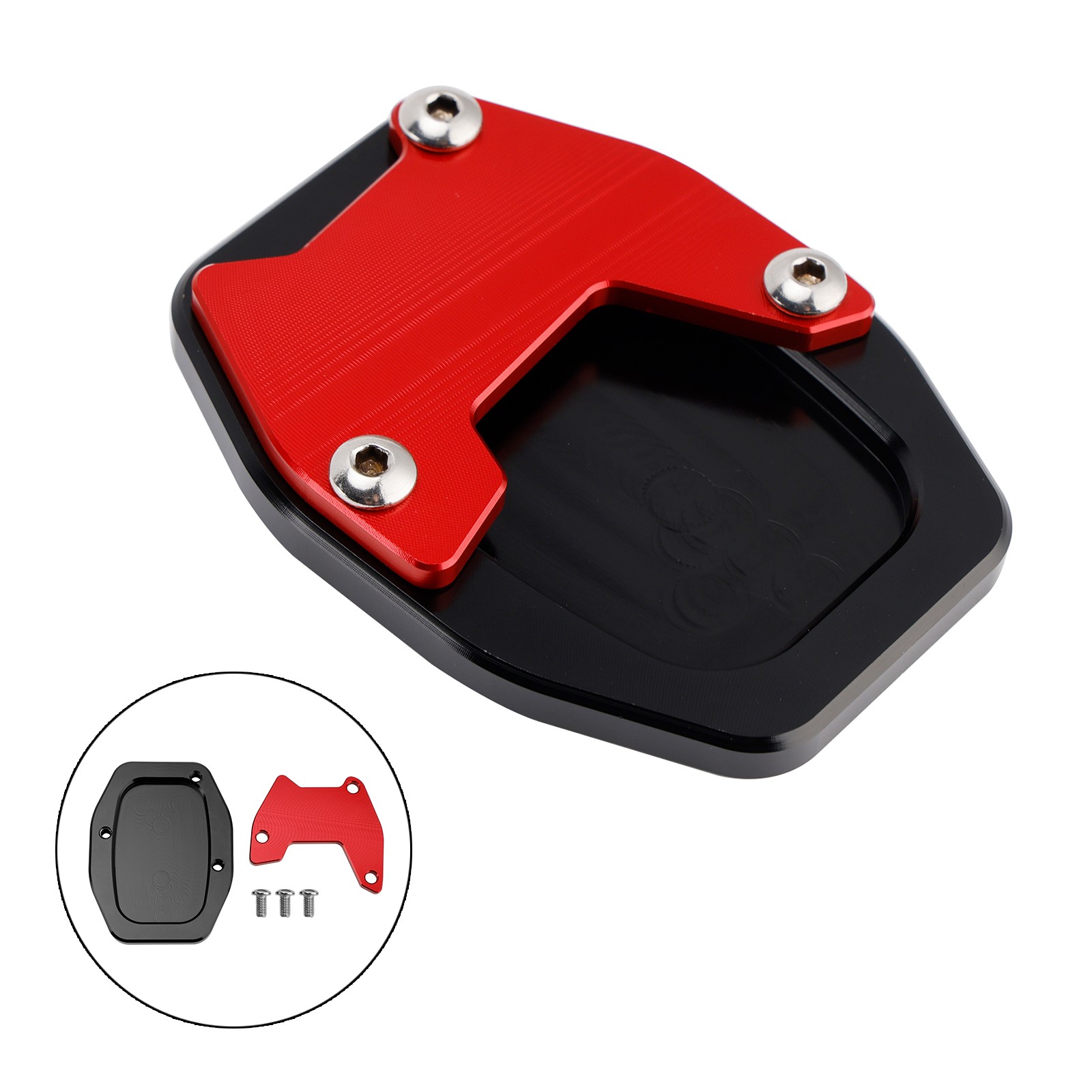Kickstand Enlarge Plate Pad fit for Honda X-ADV 750 NSS750 21-25 Red