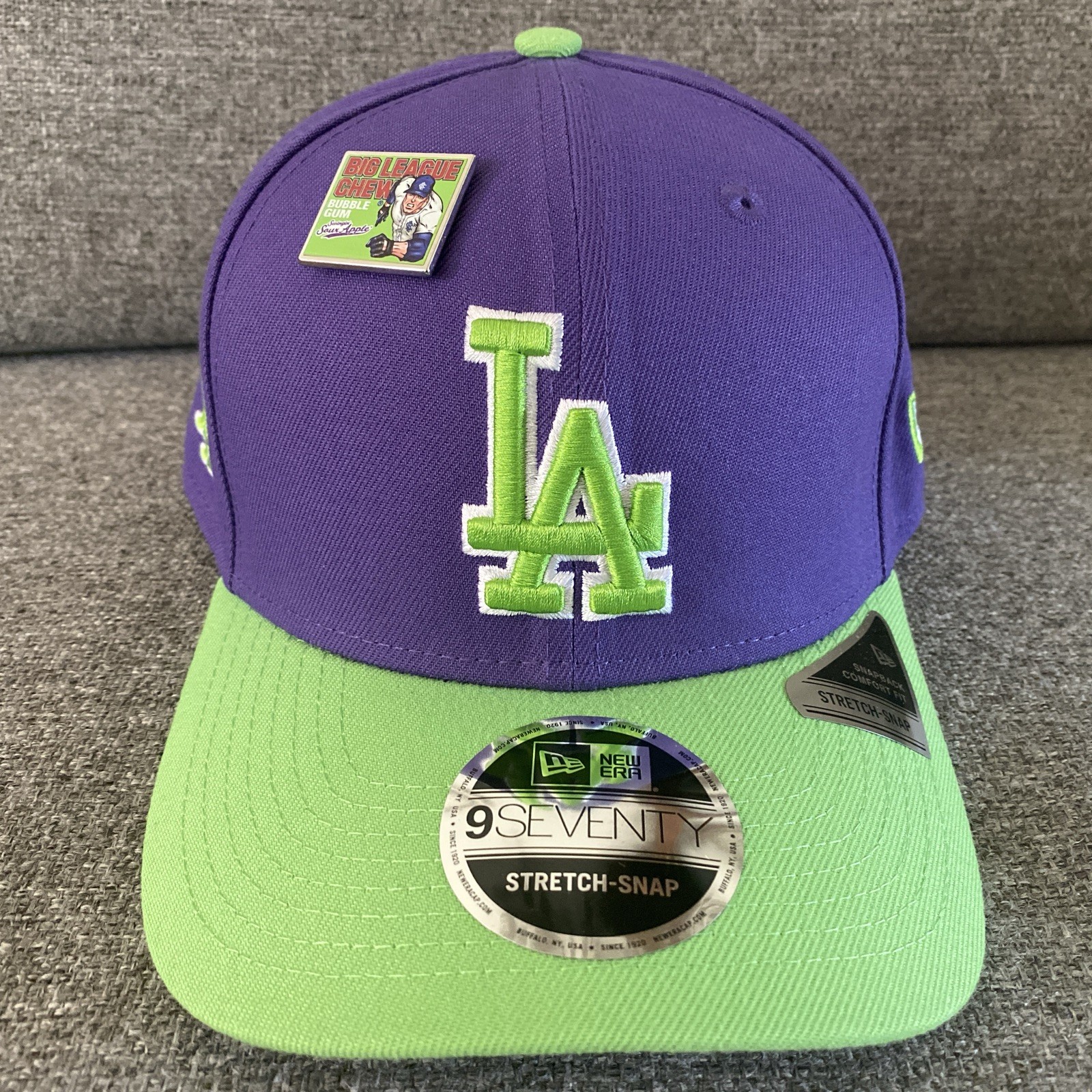 Los Angeles Dodgers Big League Chew Purple New Era 9seventy Stretch Snap Cap Hat