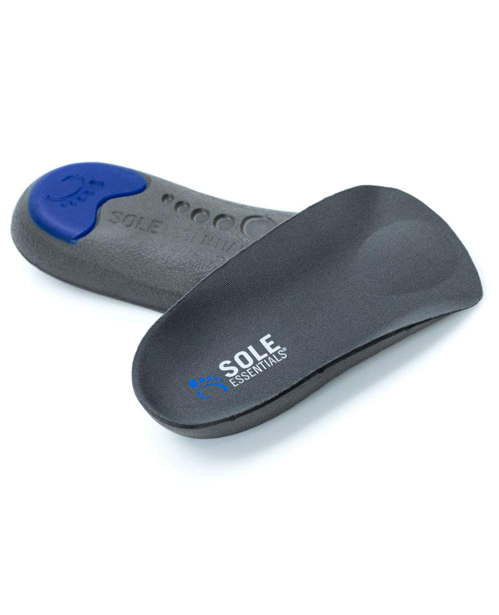 's Plantar Fasciitis 3/4 Insoles, Supports Arch & Heel, Gray/Blue, Universal-'s