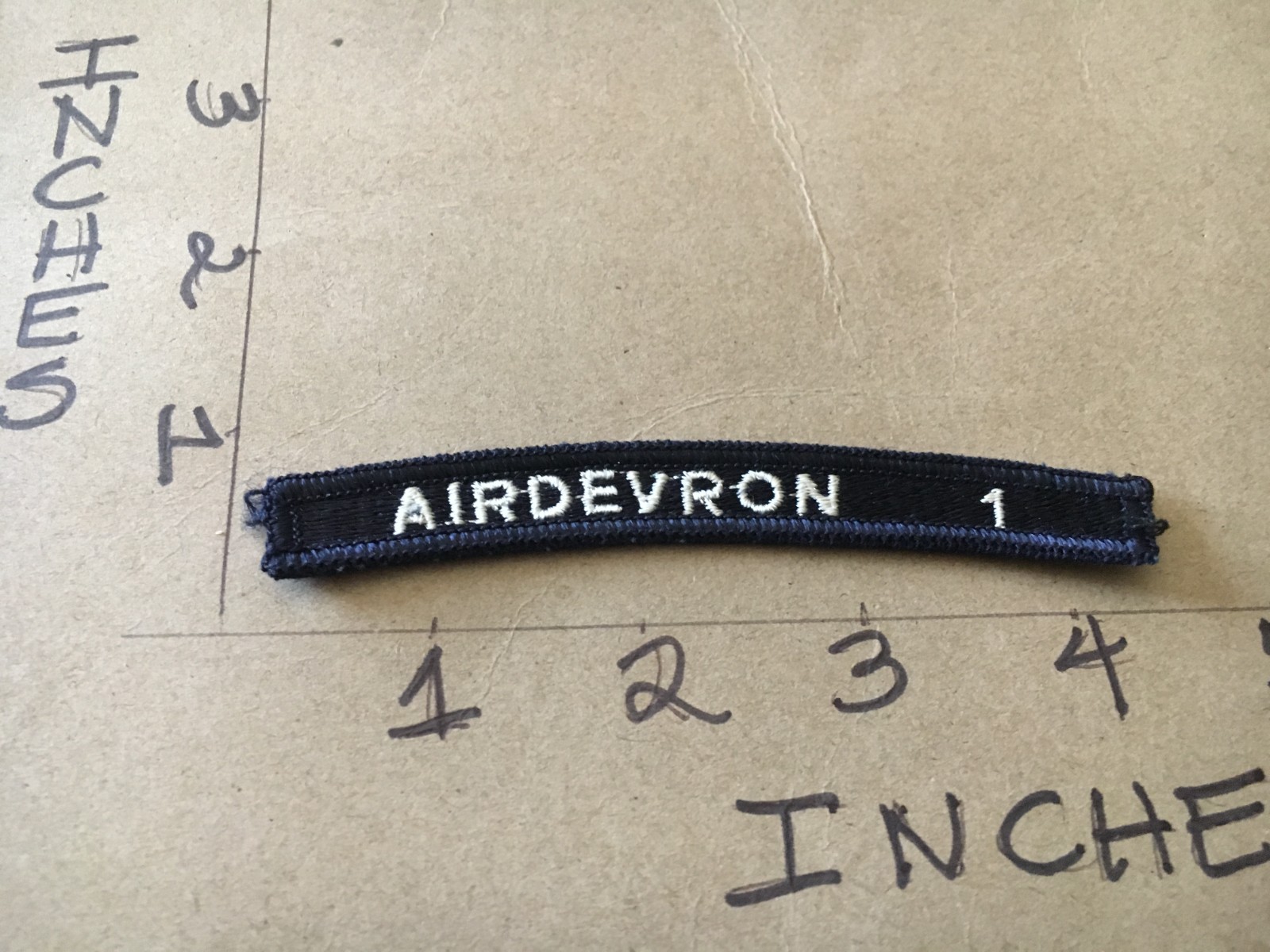 US NAVY SHOULDER STRIP TAB *** rocker *** Patch Airdevron 1