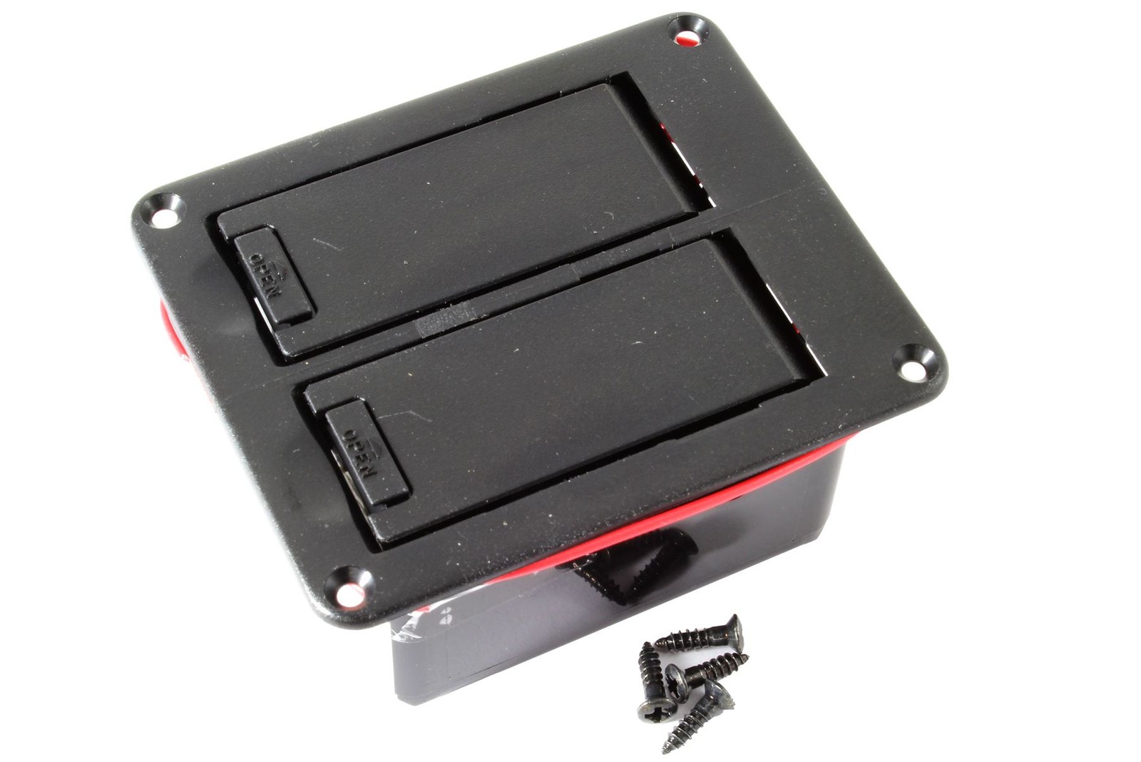 GOTOH BB-04W Double 9 volt Battery Compartment Box - Black