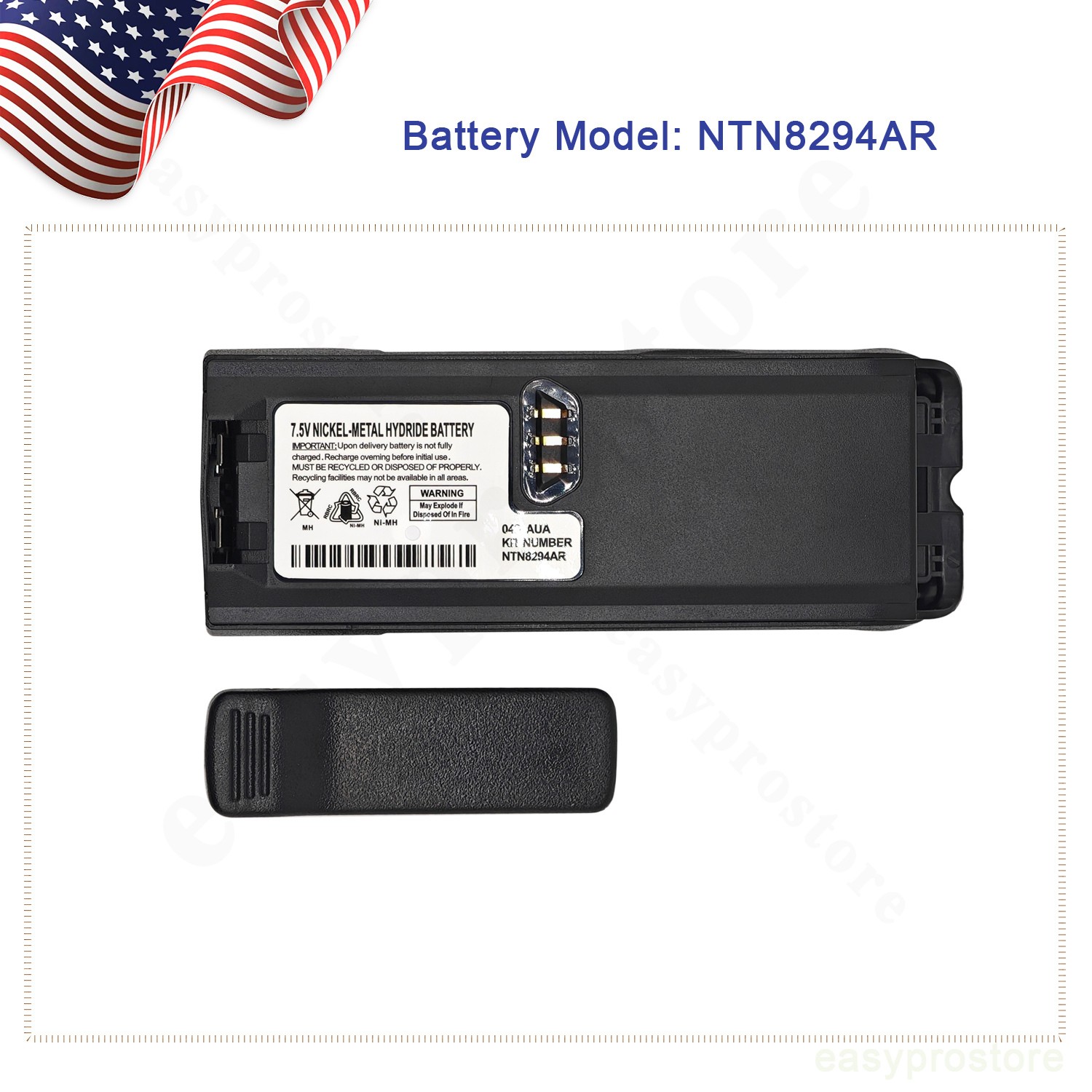 New Battery NTN8923 For Motorola XTS4250 XTS3500 UHF Digital Two Way Radio