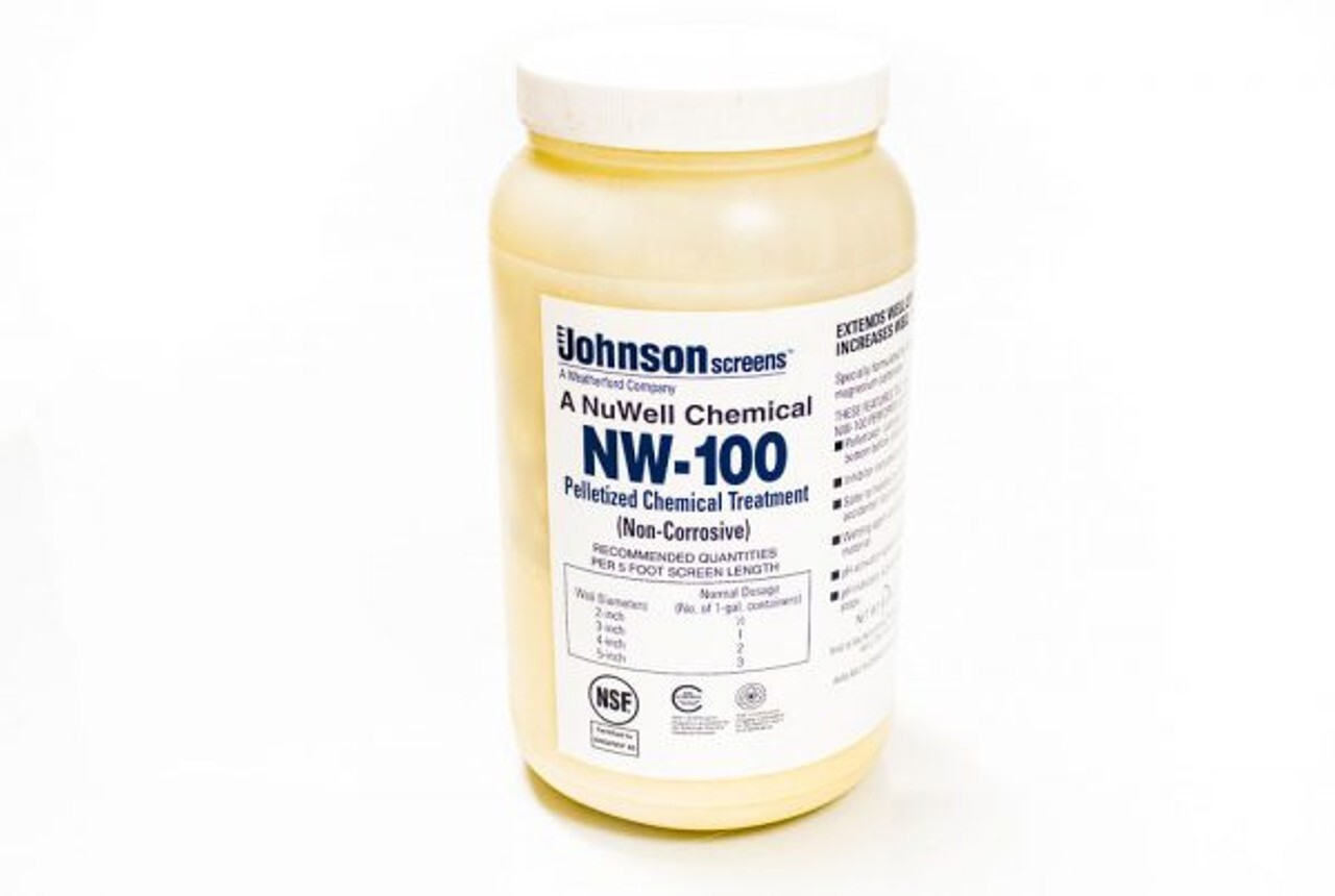 Deep Clean Your Well! Nu-Well 100 Pelletized Cleaner - 9 LB Jar