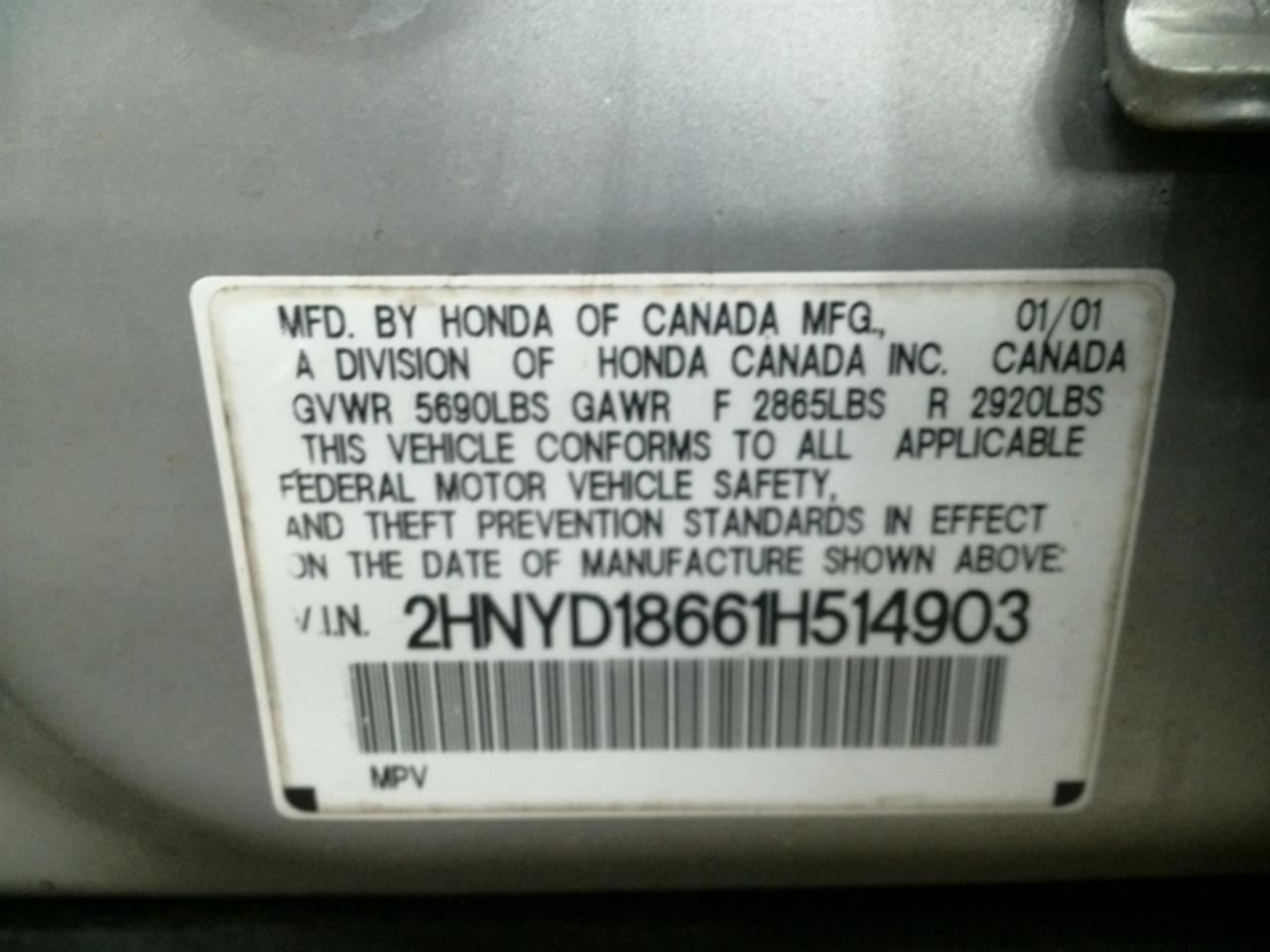 Crossmember/K-Frame Front Fits 03-04 PILOT 104917536