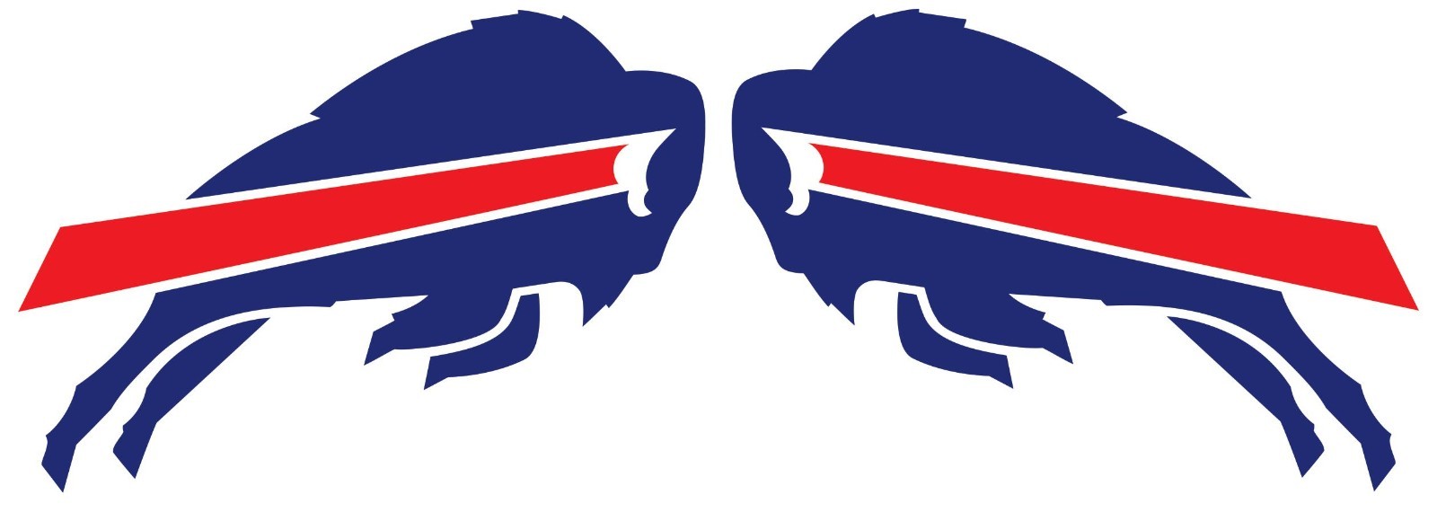 2-PACK  BUFFALO BILLS 4in. STICKERS