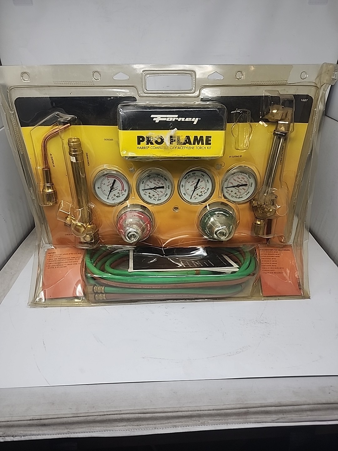 Forney Pro Flame 1687 Harris Compatible Acetylene Torch Kit - NOS