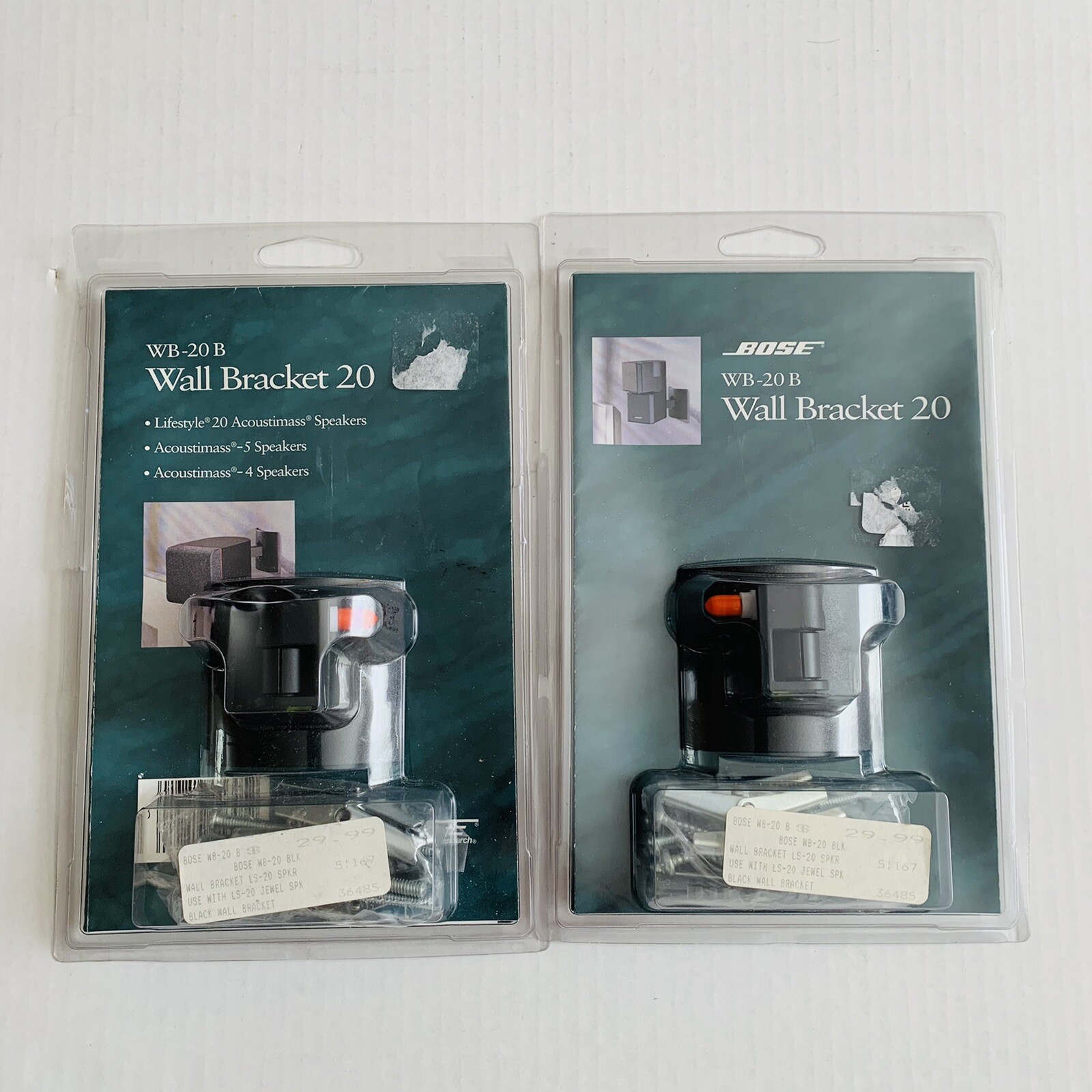 Bose WB20 Brackets Set Of Two SEALED AS PICTURED