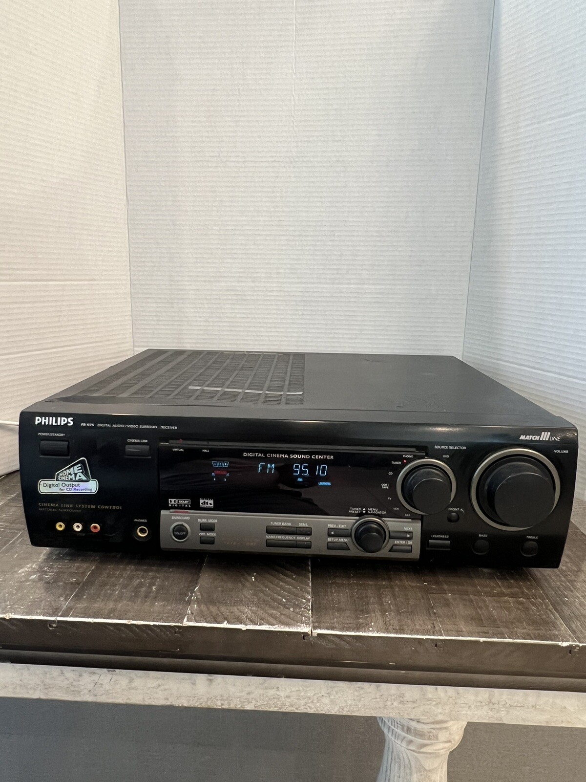 PHILIPS FR975  Surround Sound Receiver Tested and Working No Remote All Function