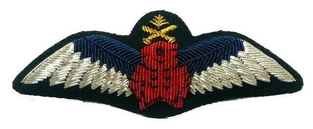 PAKISTAN ARMY AVIATION PILOT BULLION WIRES WING  EXCELLENT QUALITY CP BRAND