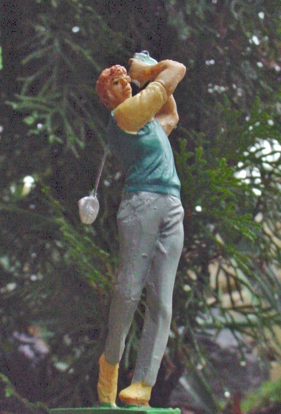 Golfer Miniature Figurine 1/24 Scale G Scale Diorama Accessory Item