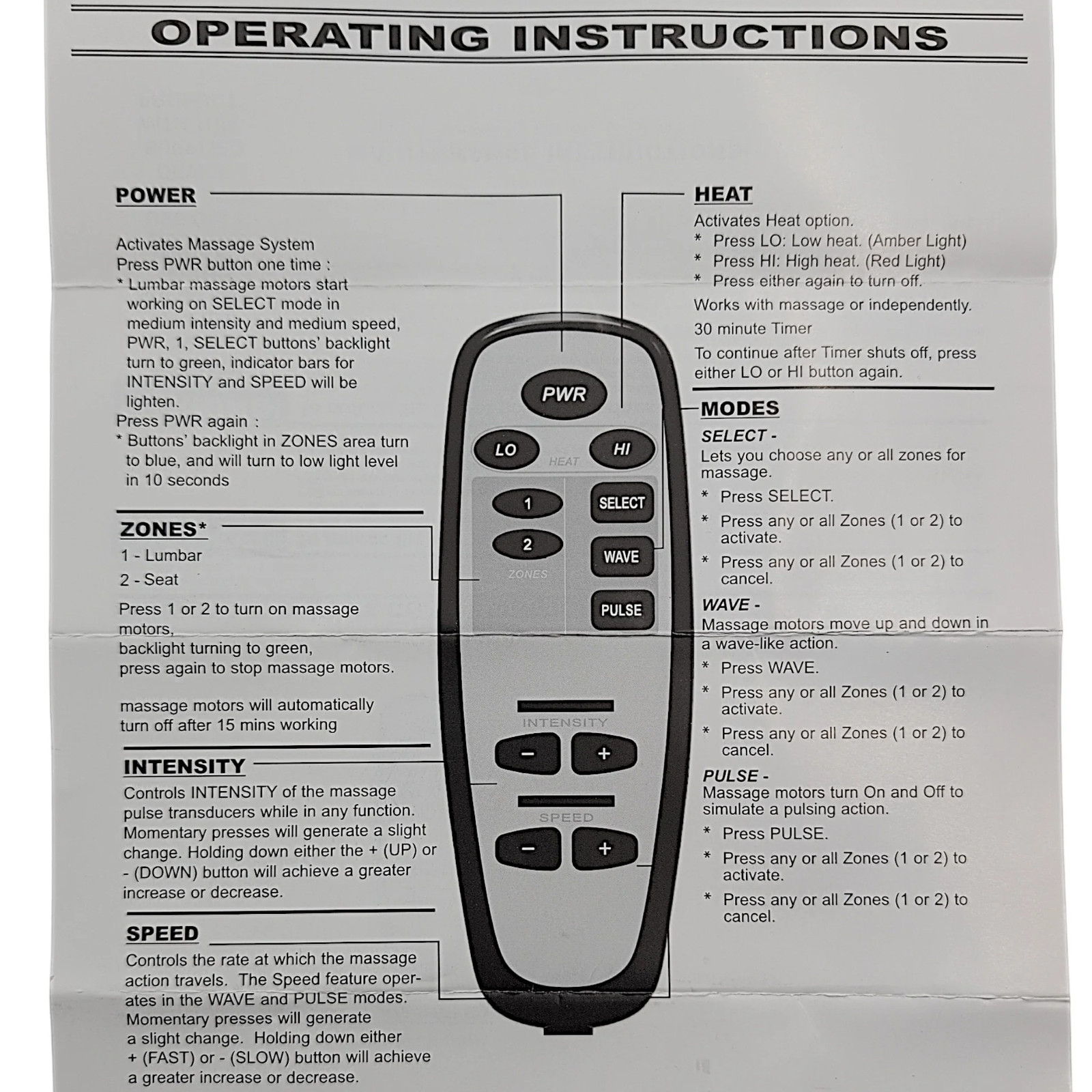 Golden Technologies - Lift Chair Remote Heat & Massage - HV3200-HC - H63750B0100