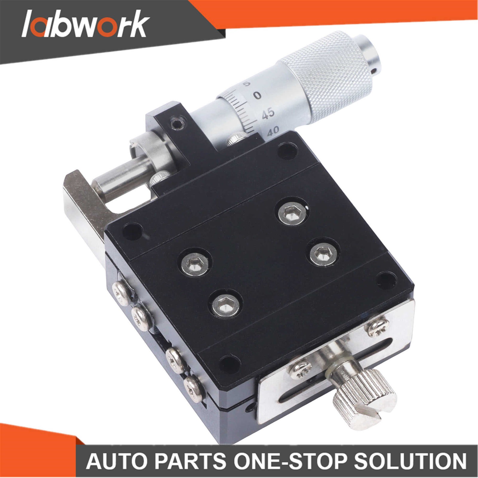 Labwork Precise Linear Stage SEMX40-AS X Micrometer Sliding Table Bearing Trim
