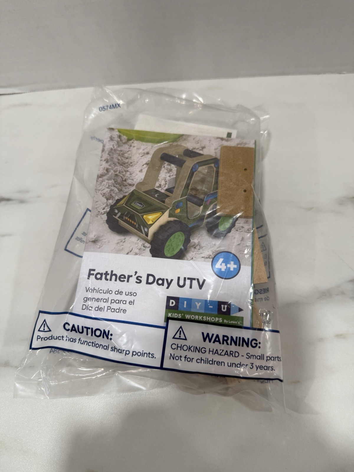 Lowes Kids Workshop DIY-U Wood Crafts Kit Father’s Day UTV Jeep