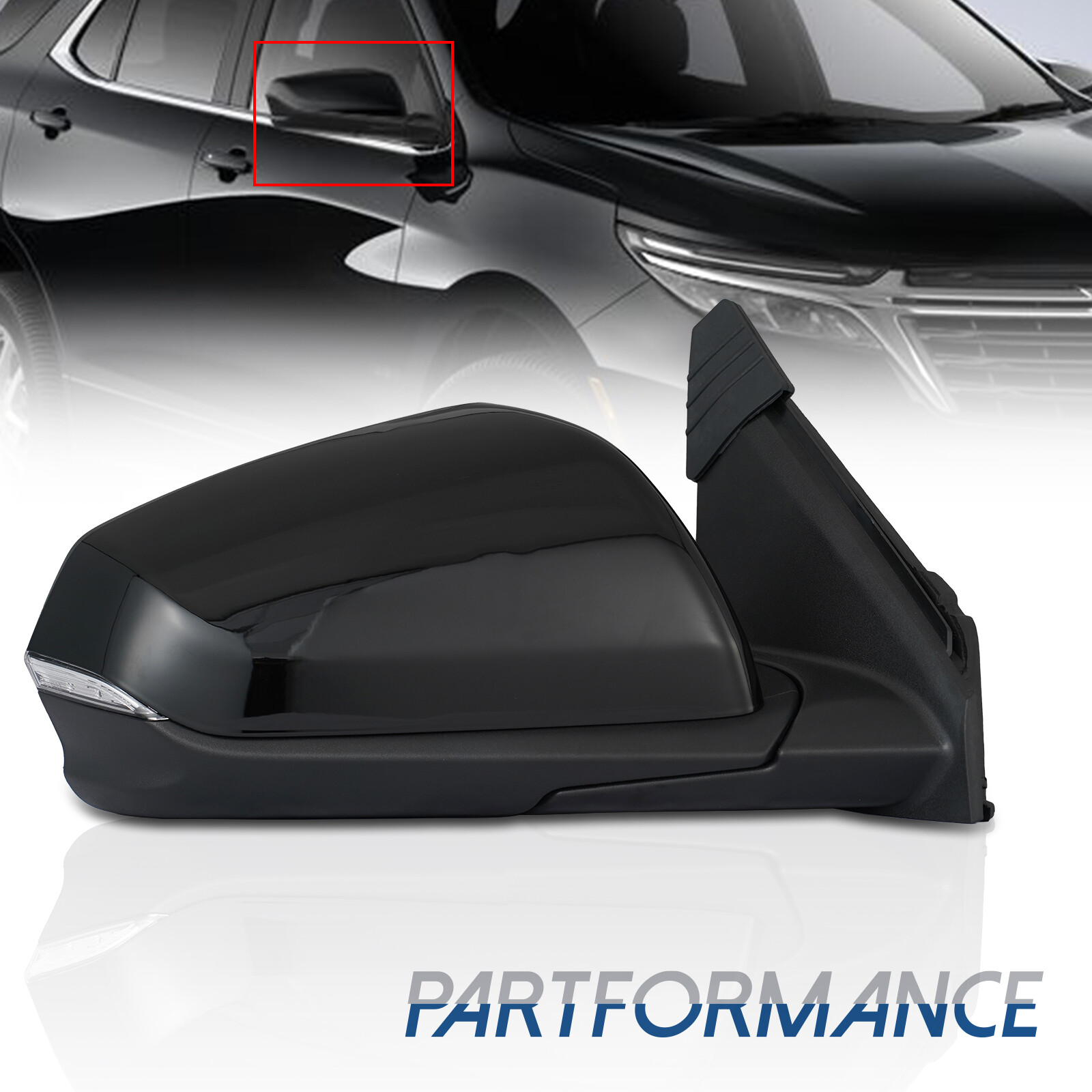 Fit 2018-2022 Chevrolet Equinox GMC Right Side Mirror w/ Heated Blind Spot 8 Pin