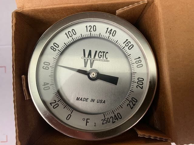 NEW WGTC  3" Bi-Metal Back Conn. 0/250F 3BK02