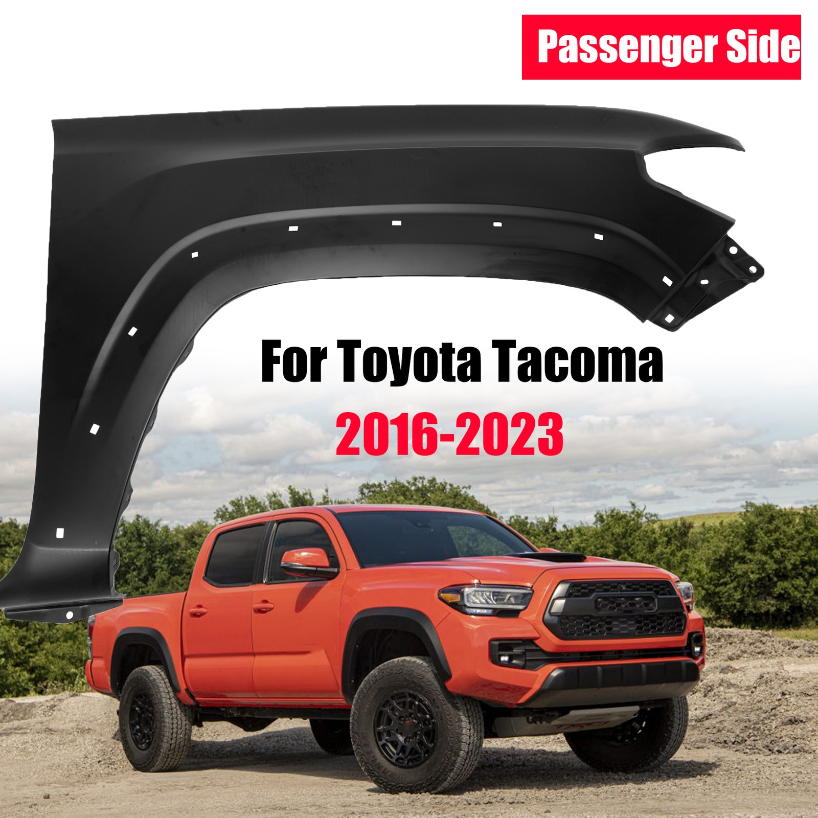 Fender For 2016-2023 Toyota Tacoma Front Right  Passenger Primed 5381104120