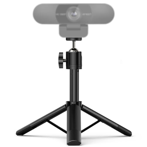 Webcam Tripod,  Professional Webcam Mini Tripod, Adjustable Heights with 360°