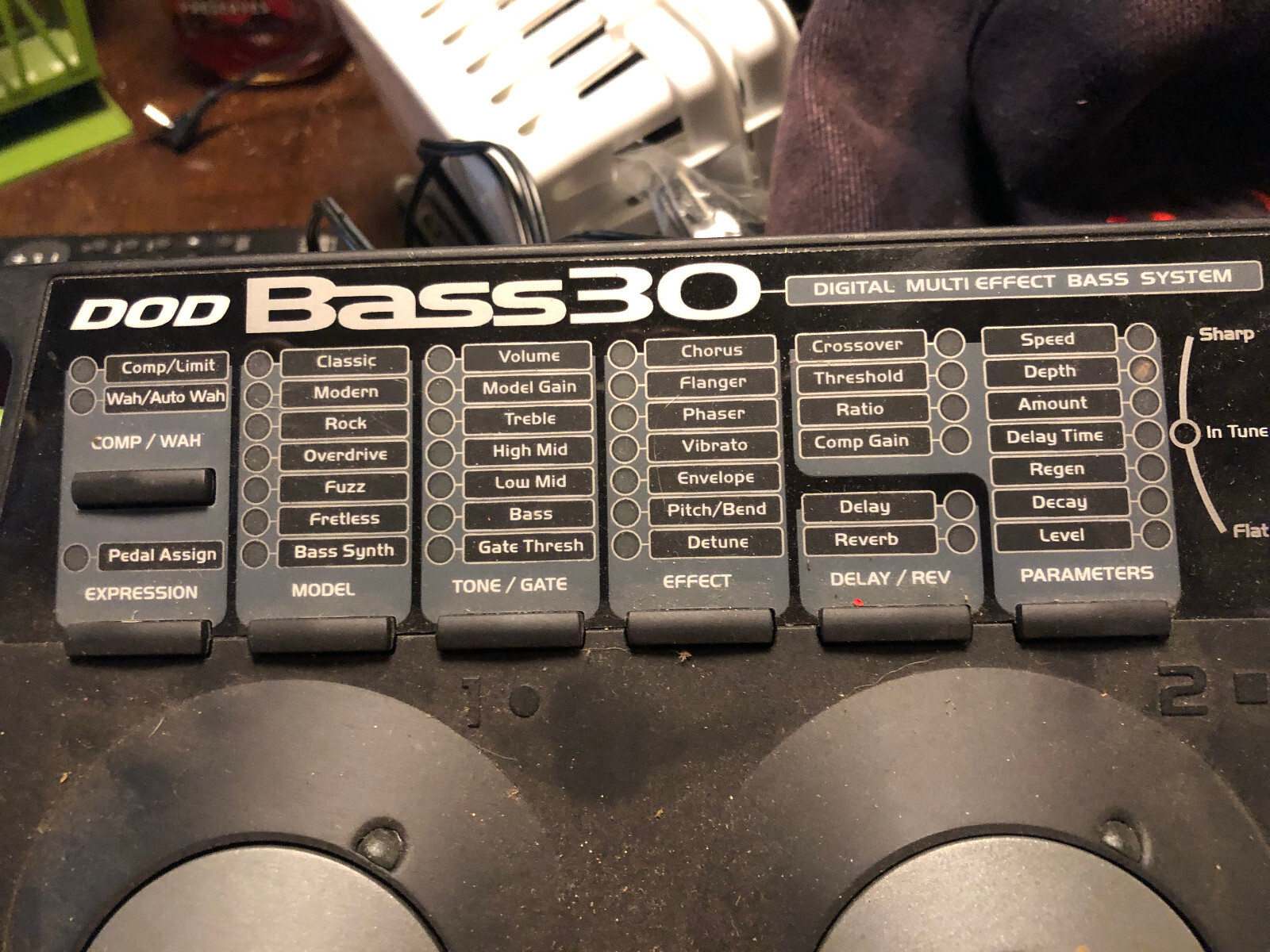 DOD BASS 30 Digital Multi Effects Bass System Pedal Unit