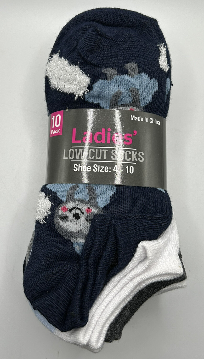 Ladies Socks Low Cut Casual Socks Brand New Size 4 - 10 Lot 10 Pairs