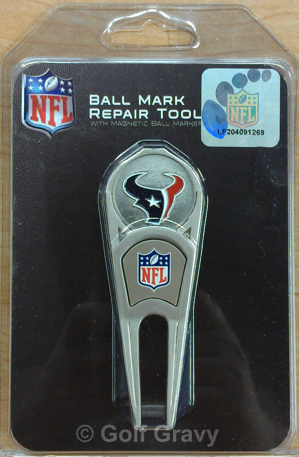 NFL Golf Divot Fixer Repair Tool with Ball Marker - Houston Texans