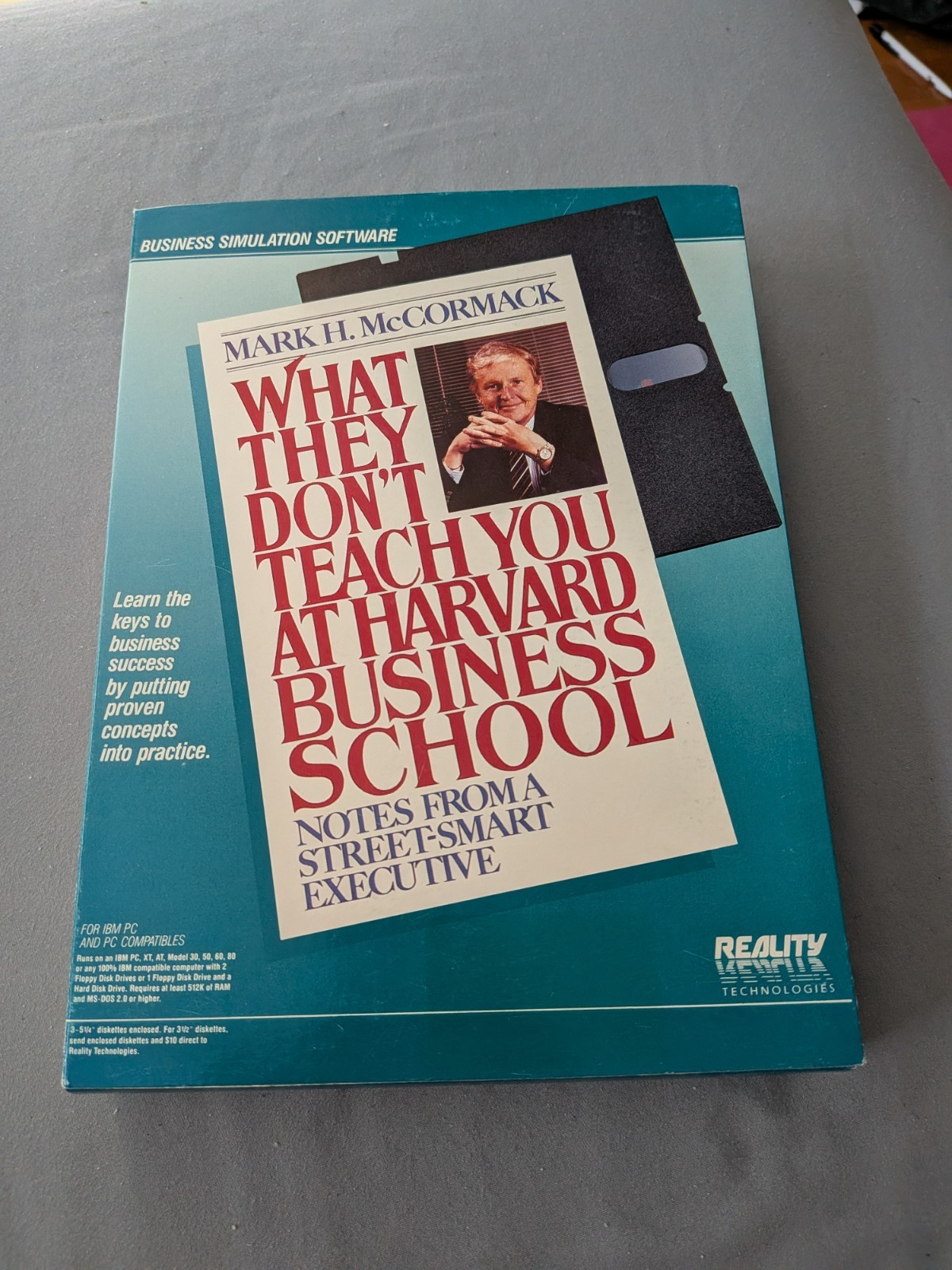VINTAGE What They Don’t Teach You at Harvard Business School- IBM PC - 5.25" CIB