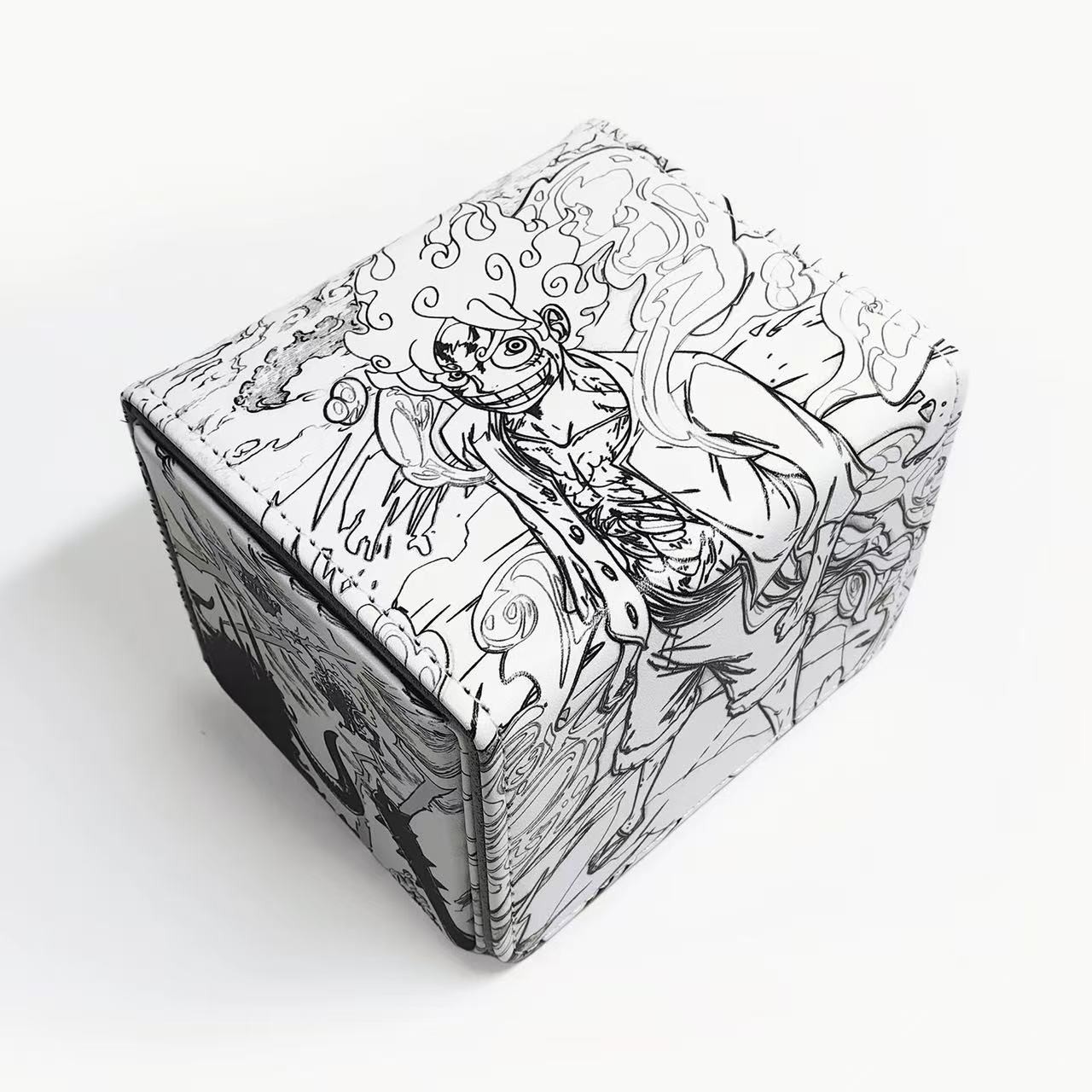 Game Card Storage Box One Piece Luffy Hard Case Holder PTCG Desk Game Case