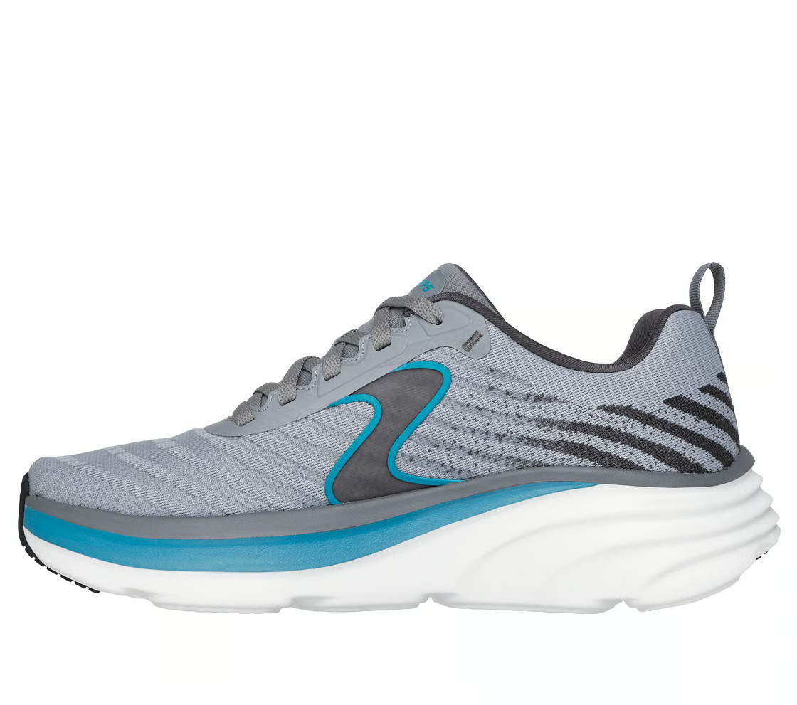 Man Skechers Relaxed Fit D'Lux Vapor - Gallor 233062 Gray/ Turquoise Brand