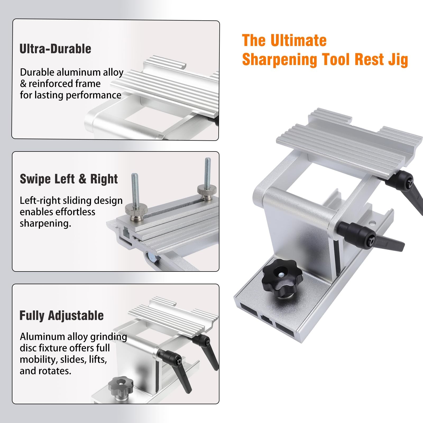 Bench Grinder Tool Rest, Adjustable Replacement Tool Rest Sharpening Jig for ...