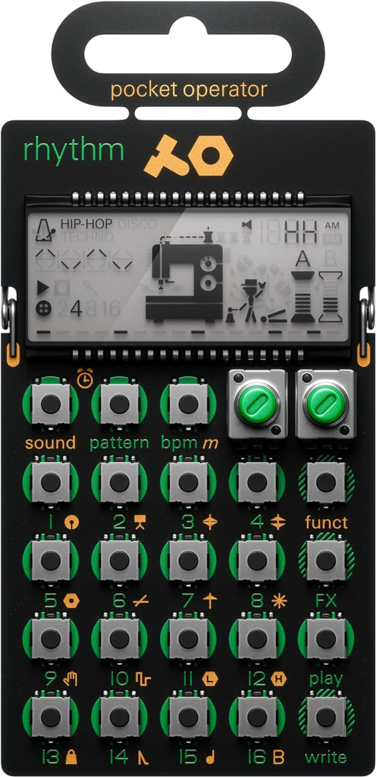 Pocket Operator PO-12 Rhythm, Drum Machine and Sequencer with Parameter Locks an