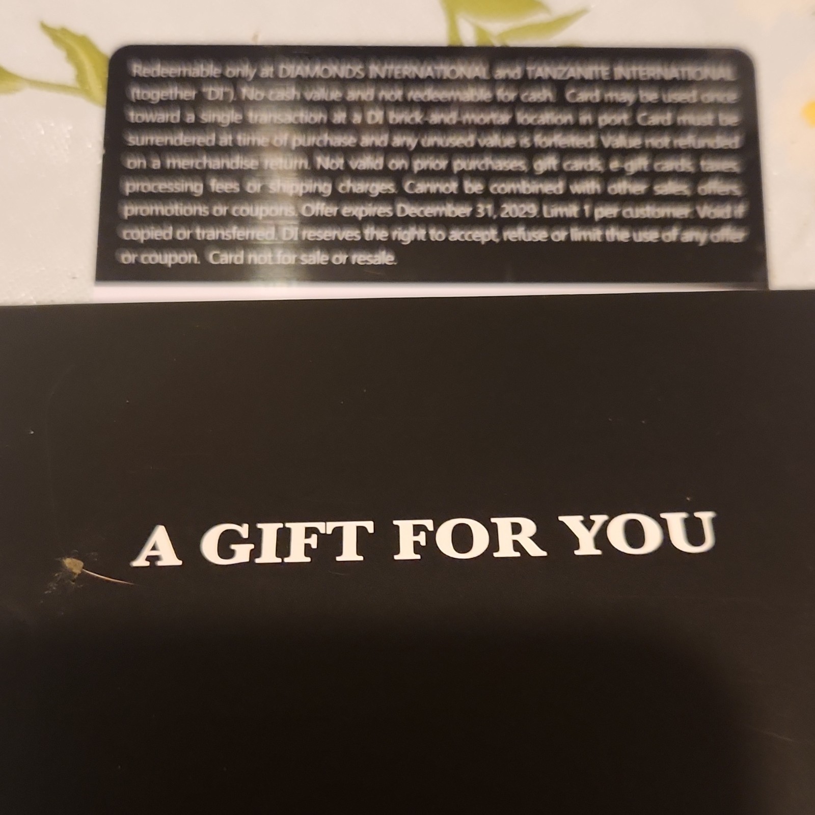 Diamonds International $100 Jewelry Gift Card