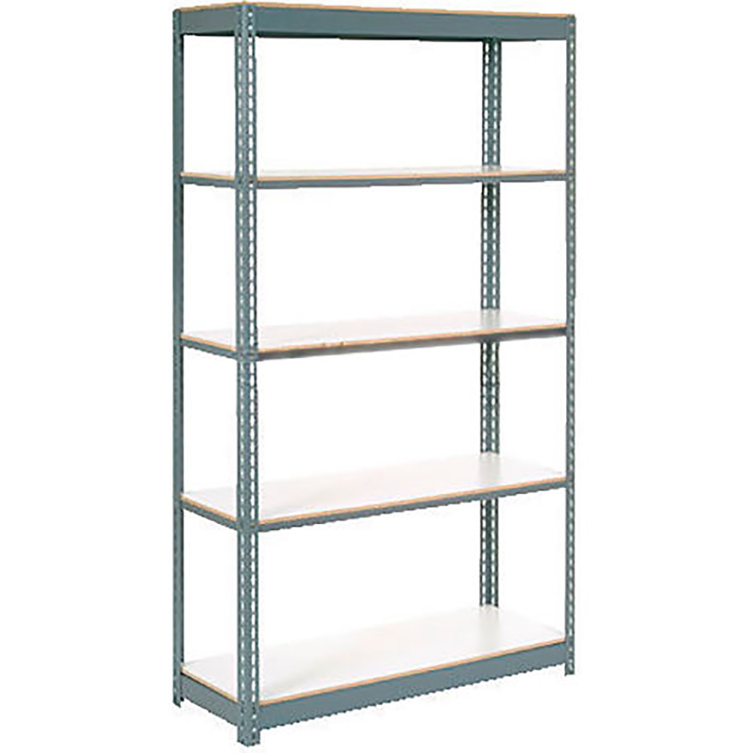 Global Industrial Extra Heavy Duty Shelving 48Wx18Dx84H 5 Shelves 1500 lbs. Cap.