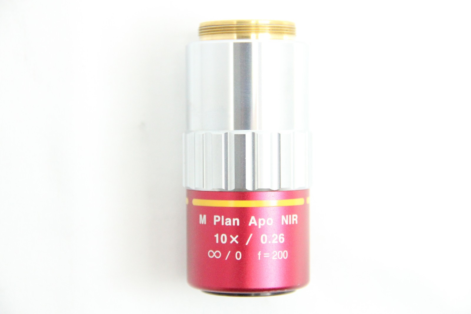Mitutoyo M Plan Apo NIR 10x / 0.26 Infi/0 f=200 Microscope Objective Lens #5748