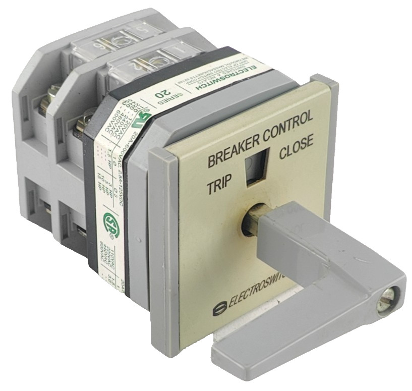 NEW ELECTROSWITCH 20KD-1202S3-4 - SERIES 20 SWITCH, BREAKER CONTROL, TRIP-CLOSE