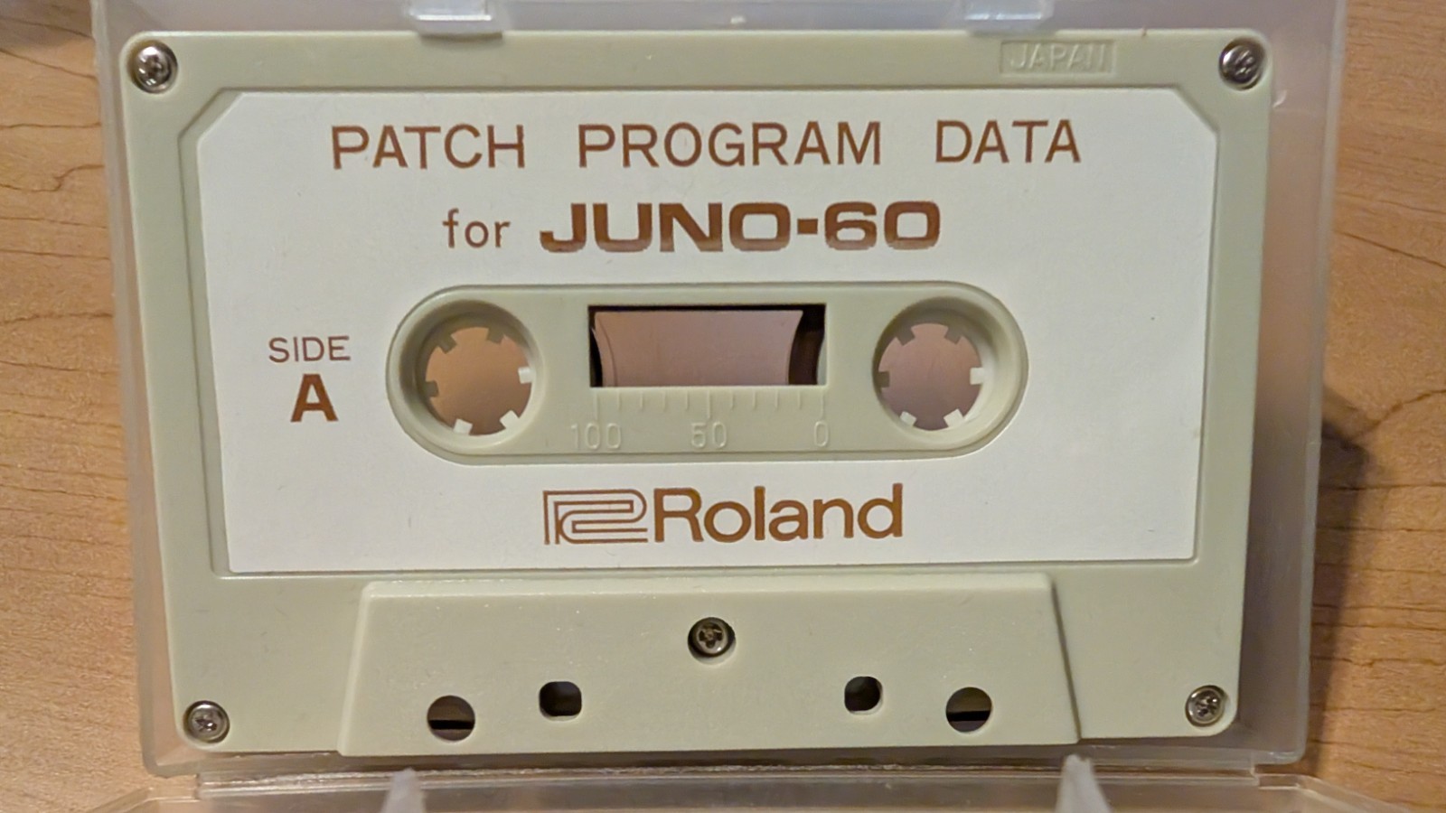 Original Juno 60 Patch Program Data Cassette, Roland Preset Recovery