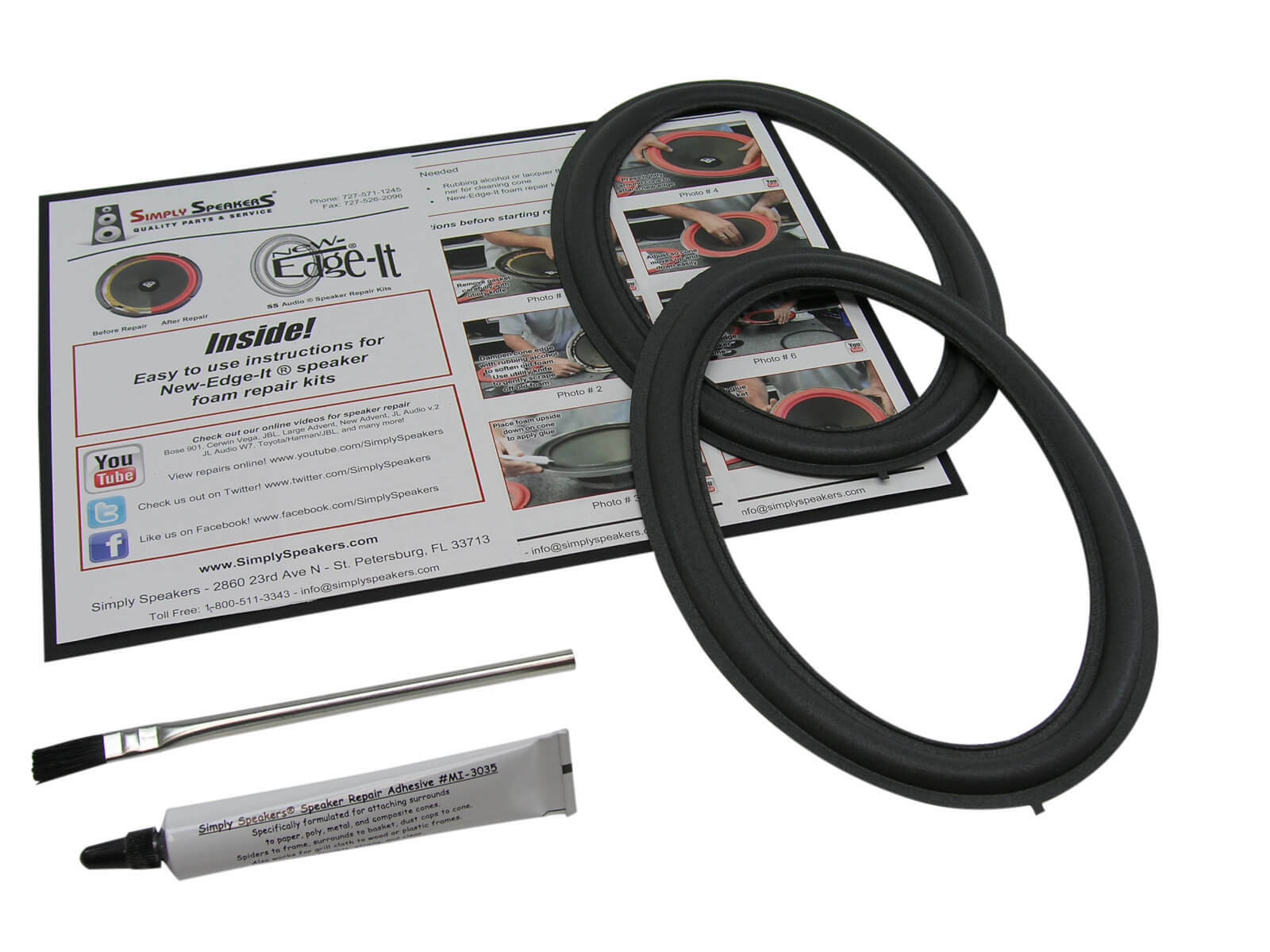 86160-0W560, 86160-OW56O Mark Levinson Lexus Door Speaker Repair Kit FSK-6 x 9