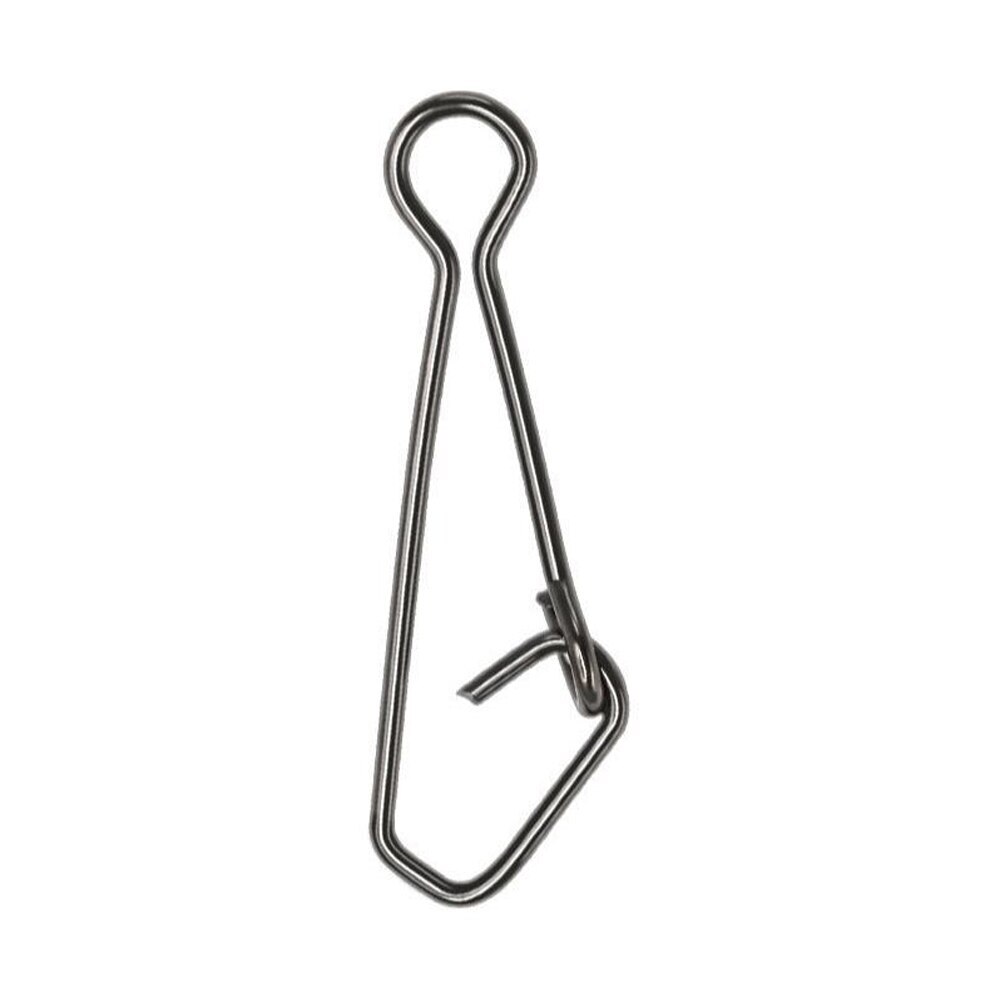 100PCS 00#-8# Stainless Steel Fishing Snaps Fastlock Clips Lures Barrel Swivels
