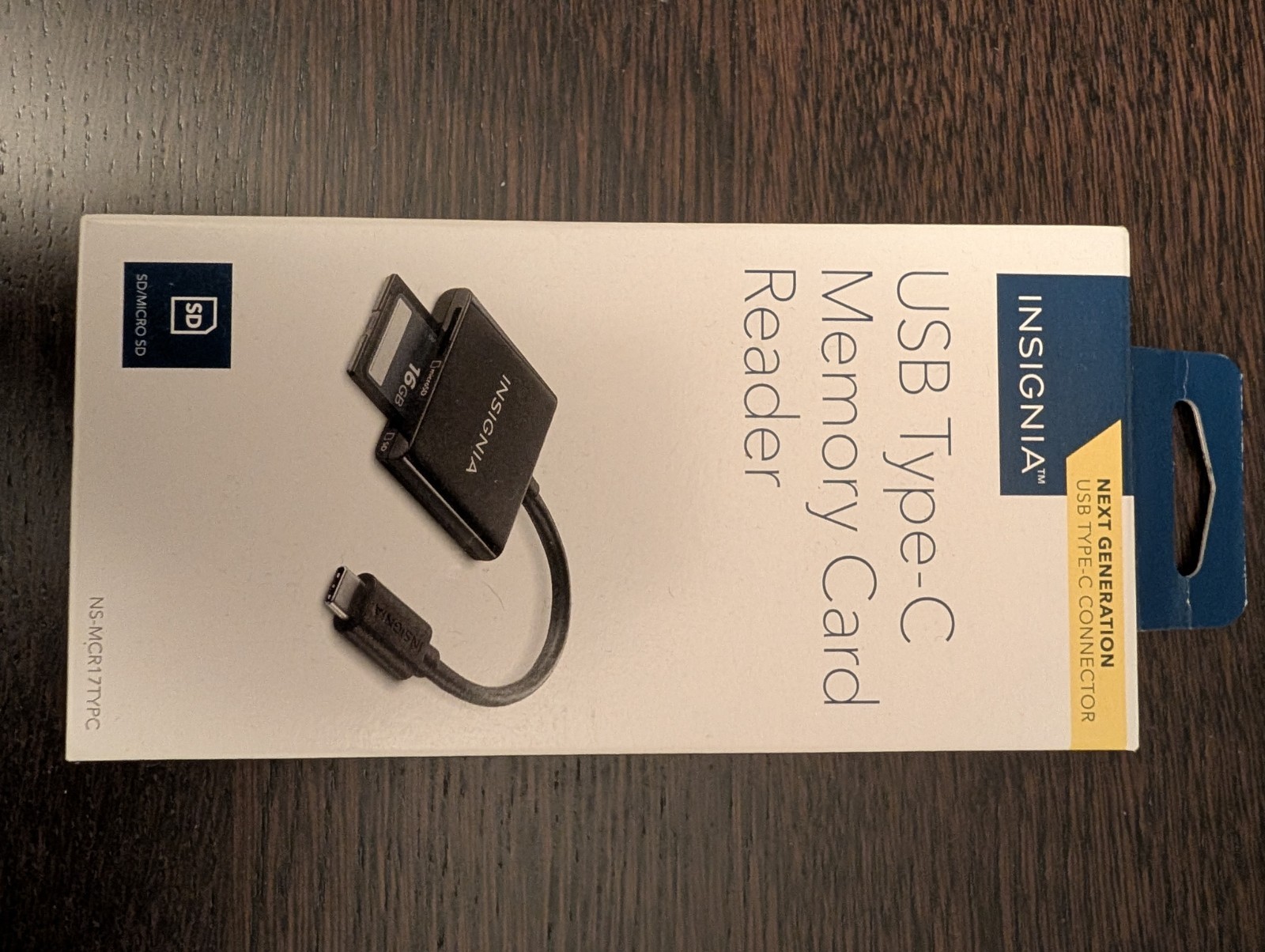 Insignia NS-MCR17TYPC Memory Card Reader SD + Micro  SD