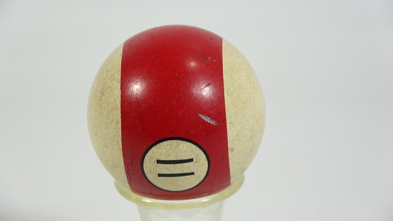 Vintage Striped Red Pool 11 Ball - 2 1/4" - 192g