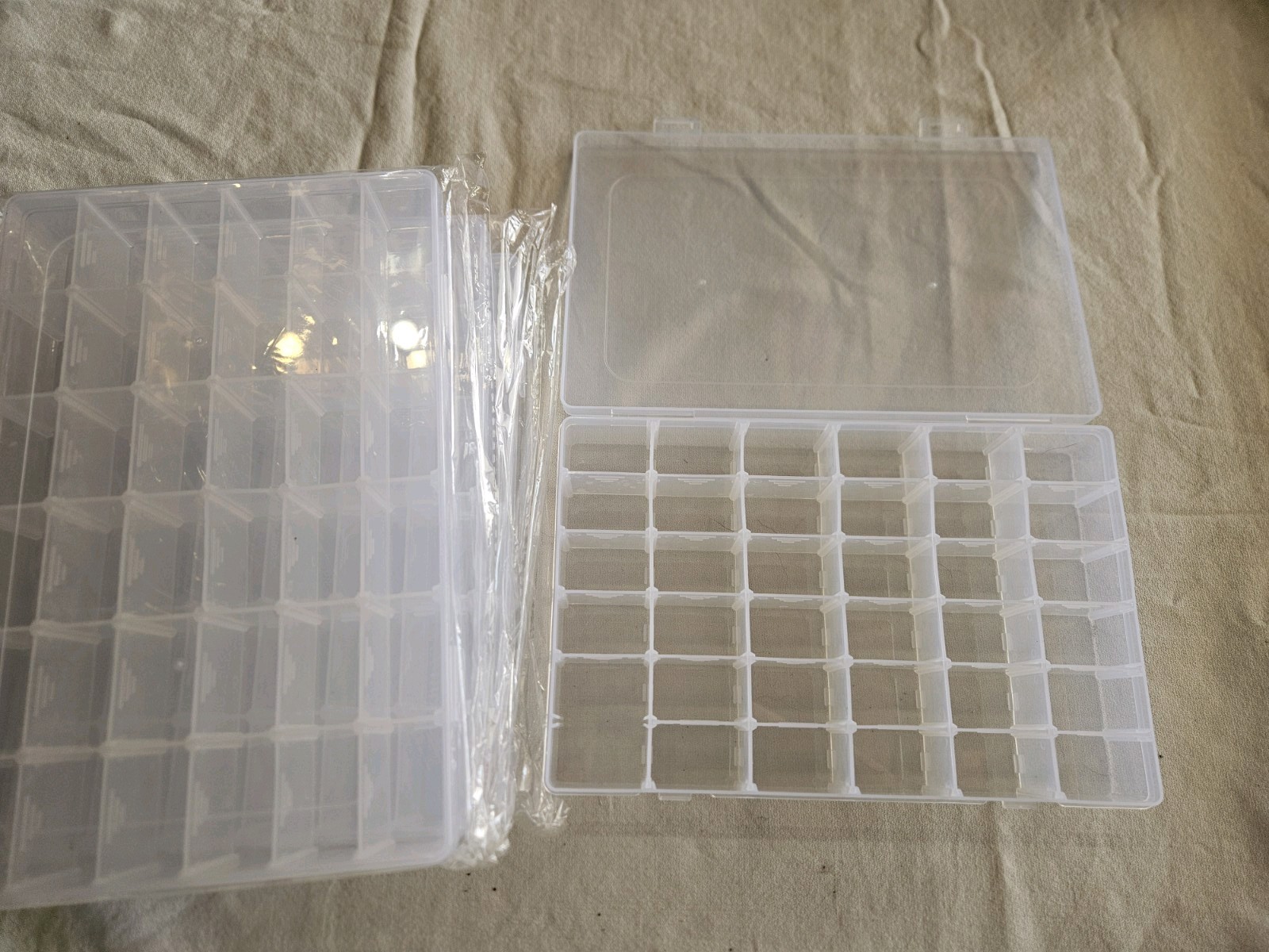 36 Grids Bead Organizer, Plastic Organizer Box, Bead Storage Containers, Clear S