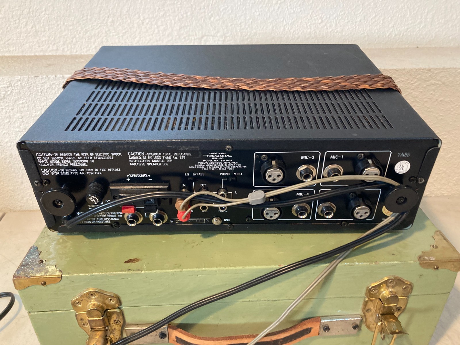 Realistic MPA-90 Watt Solid State PA Mixer Equalizer Amplifier 32-2024A