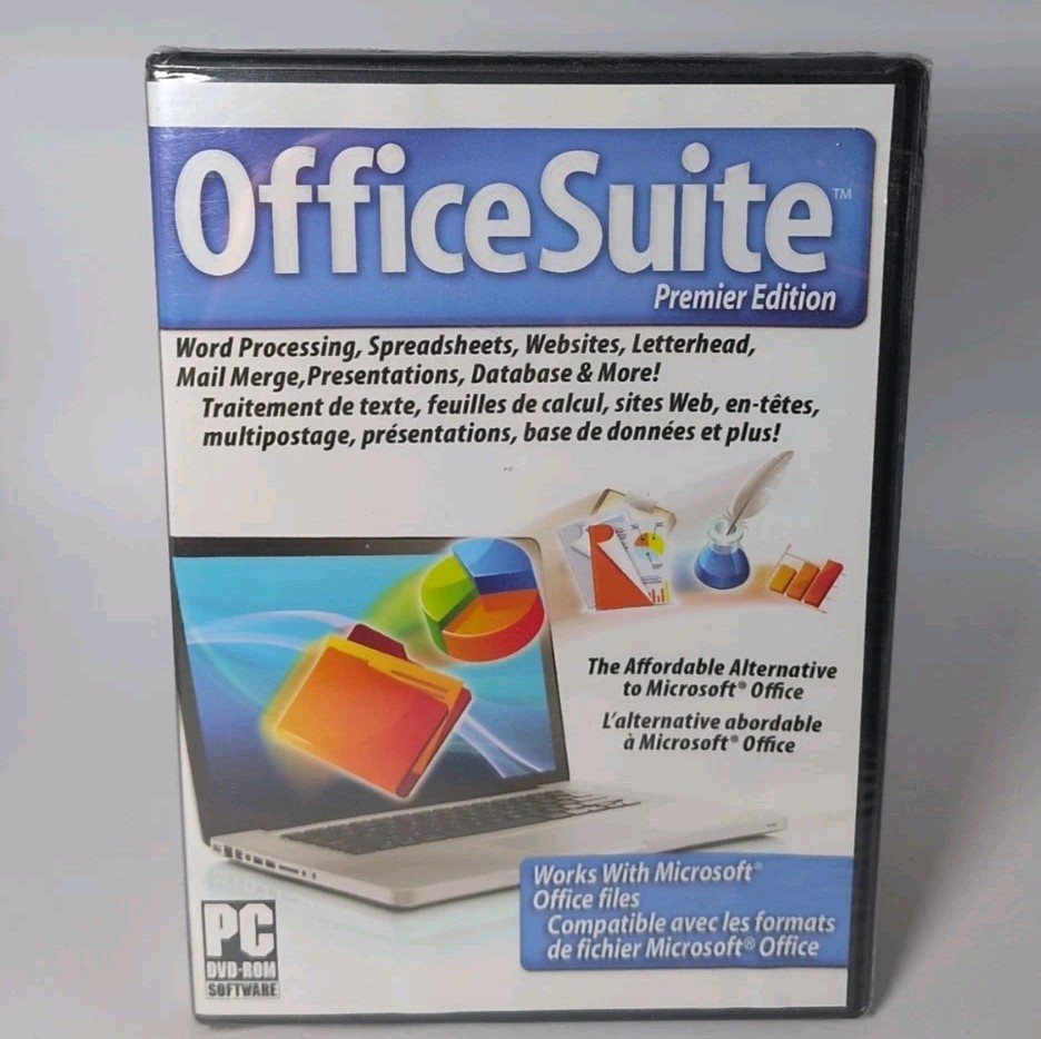 Office Suite Premier Edition PC DVD-ROM Software Brand New B508
