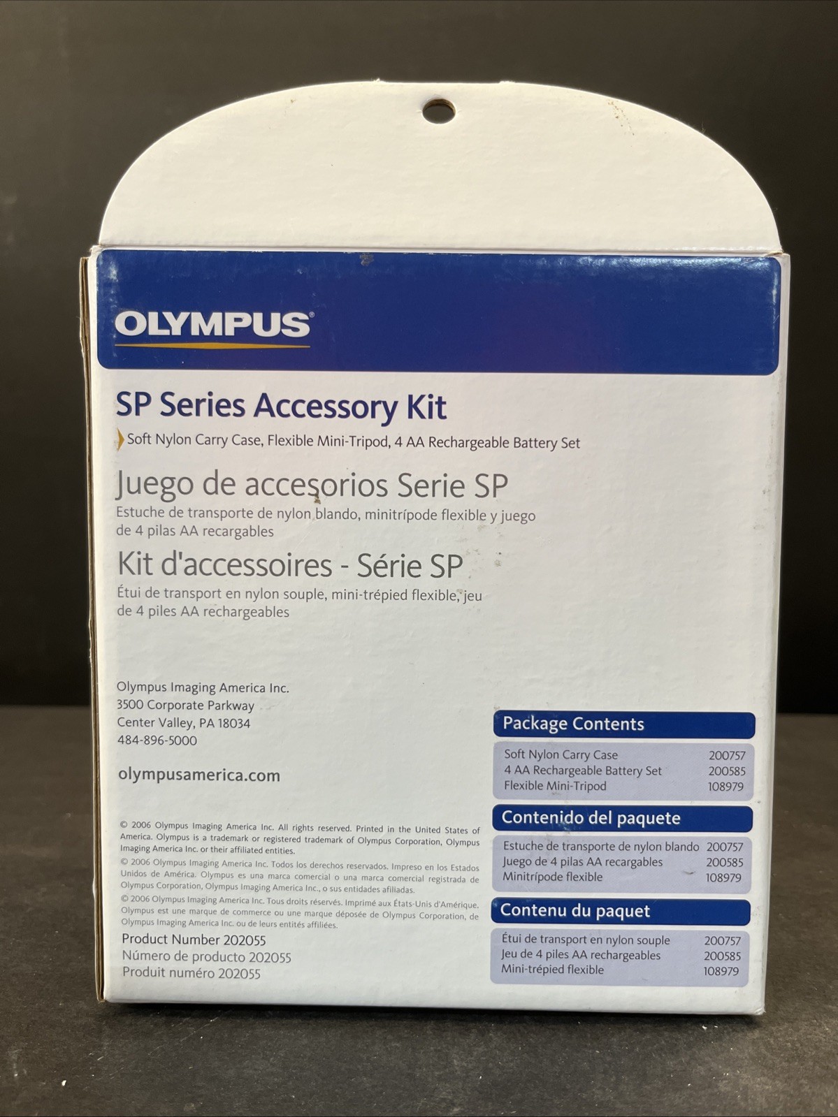 Olympus SP Series Accessory Kit Case Mini-Tripod & 4 AA Rechargeable Battery Set