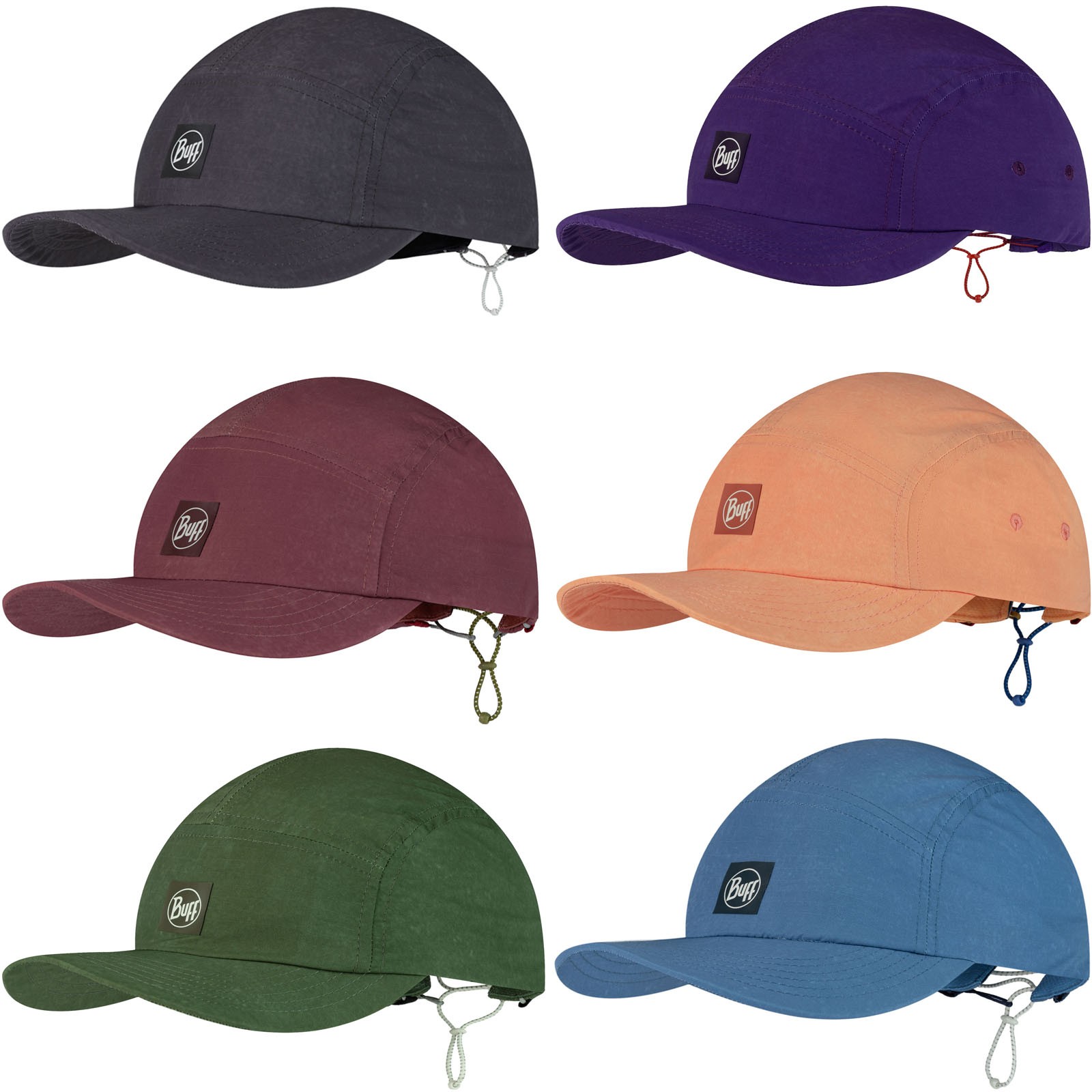 Buff Adults 5 Panel Explore UPF 50 Adjustable Lightweight Running Cap Hat