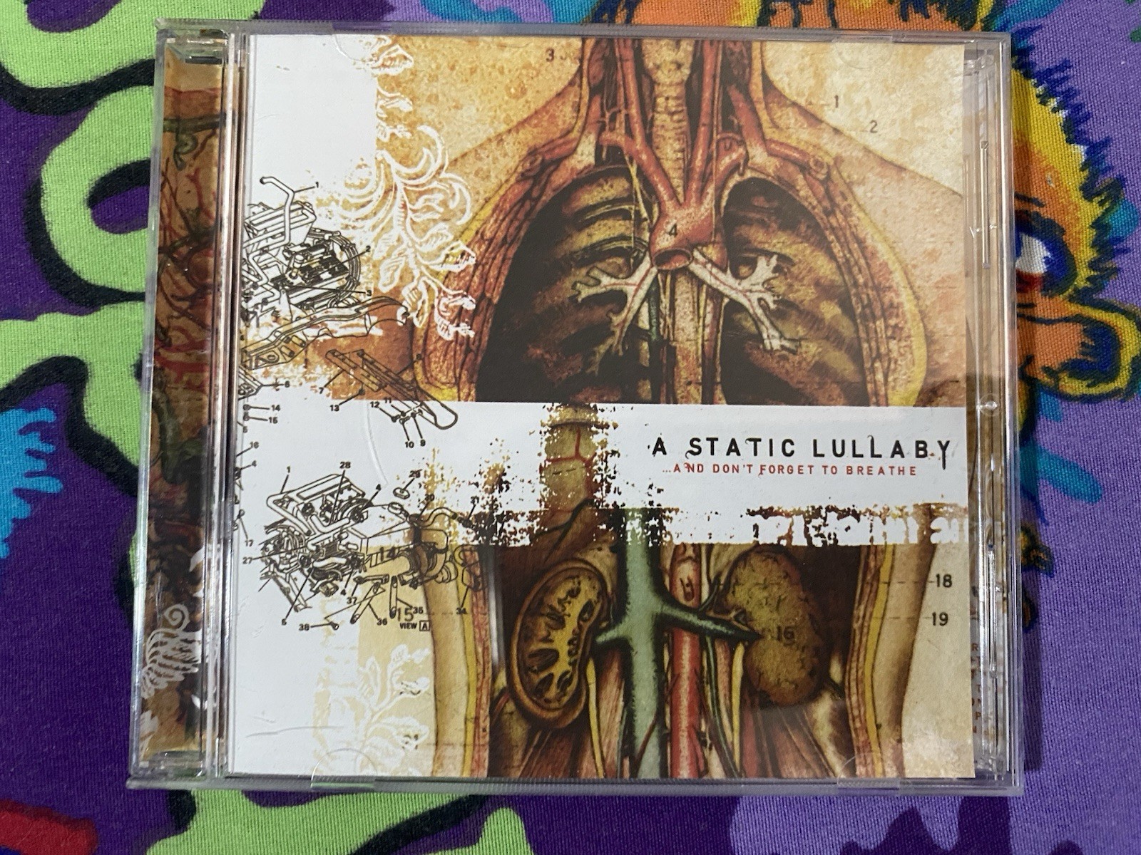 A STATIC LULLABY - ... And Don't Forget to Breathe CD (2003 Ferret) Emo Hardcore