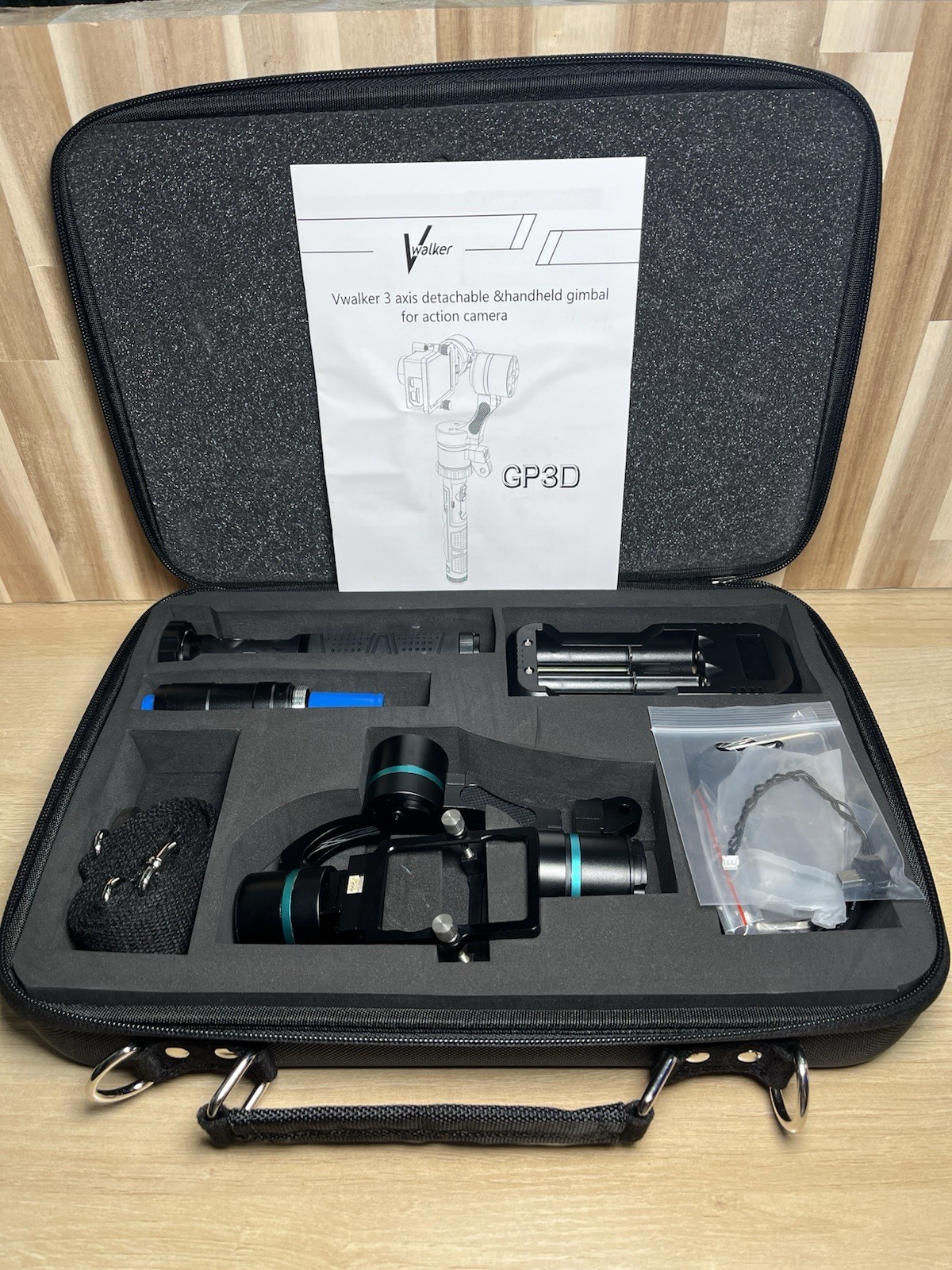 Vwalker Detachable 3 Axis Handheld Gimbal Stabilizer for Go Pro