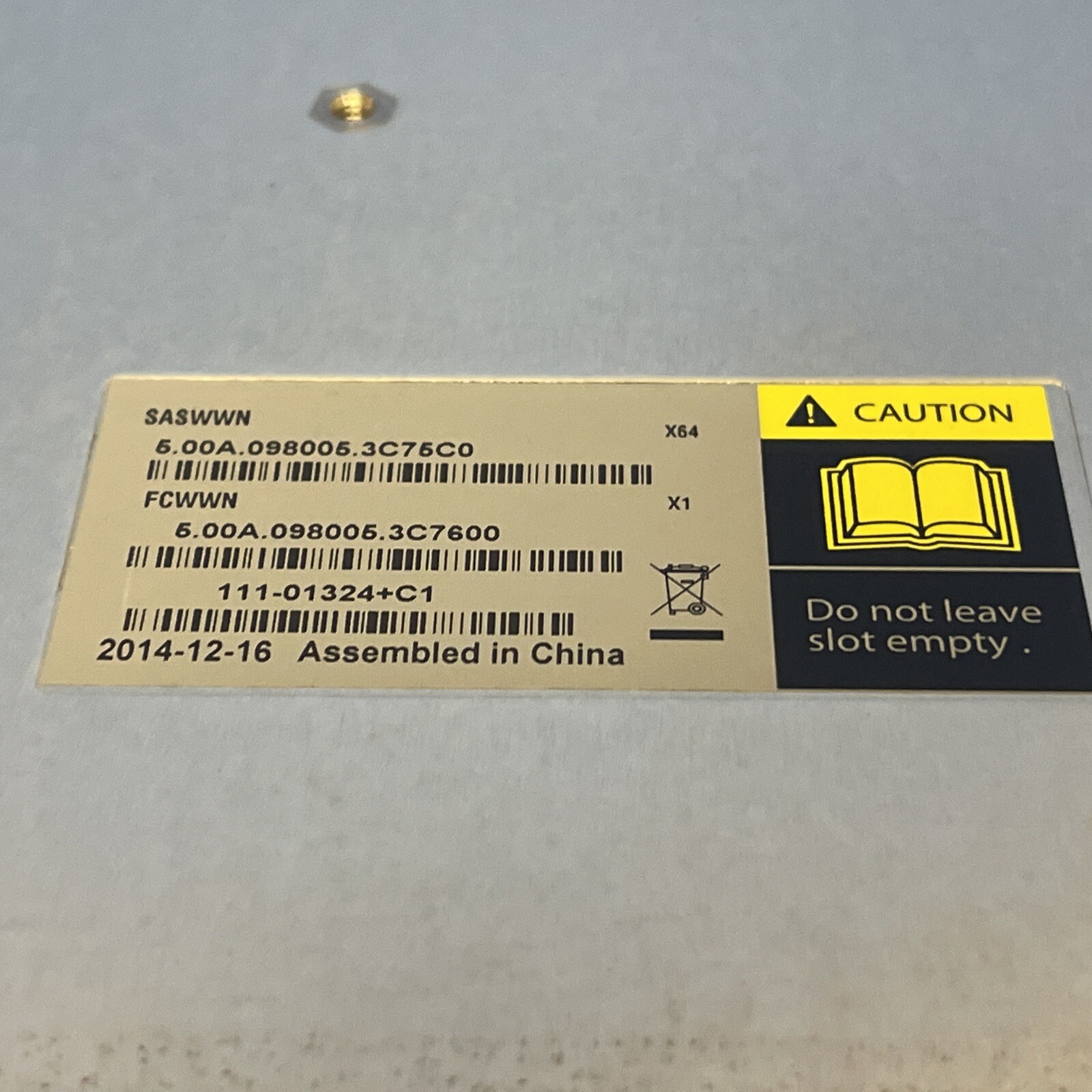 NETAPP 111-01324+C1 SAS SFP CONTROLLER MODULE
