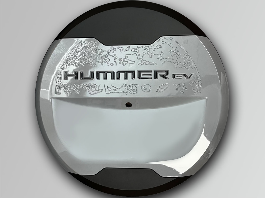 2024-2026 GMC Hummer EV Spare Tire LETTERING Gloss Black GM OEM NEW 19435233