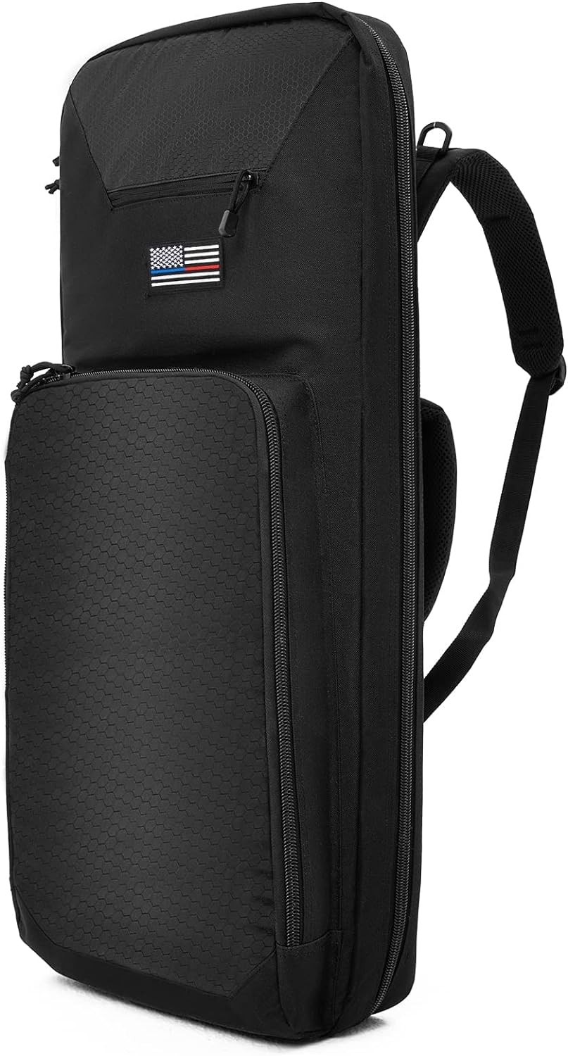 30� Rifle Bag Gun Backpack SBR Tactical Firearm Soft Case with 30 inch, Black